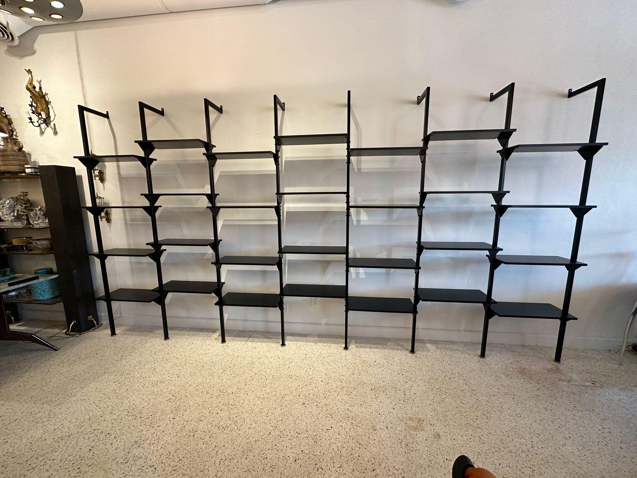 Extra-Large Architectural Italian Wall-Mounted Shelving System For Sale 1