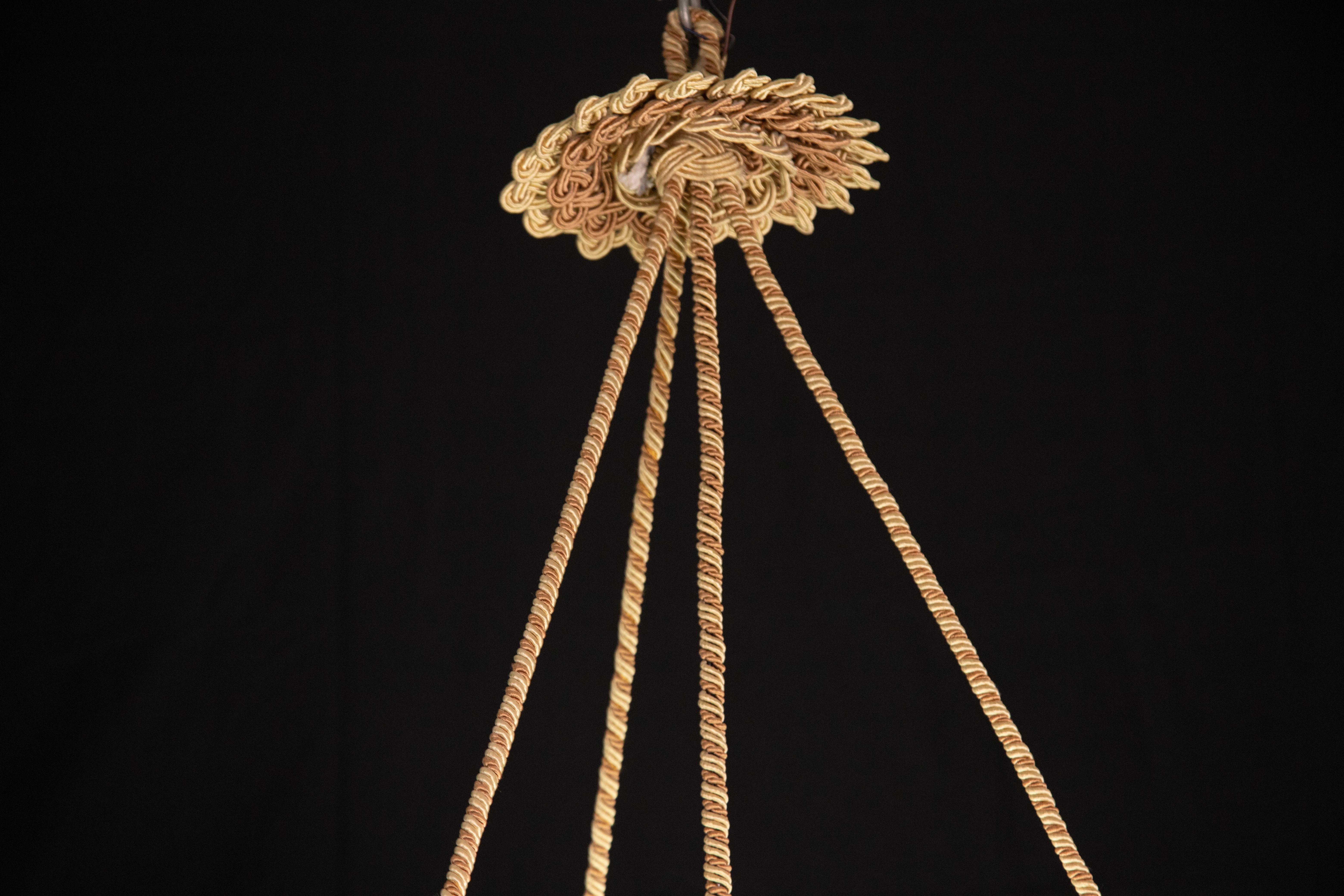 Mid-20th Century EXTRA LARGE Art Deco Alabaster Chandelier, 1950s