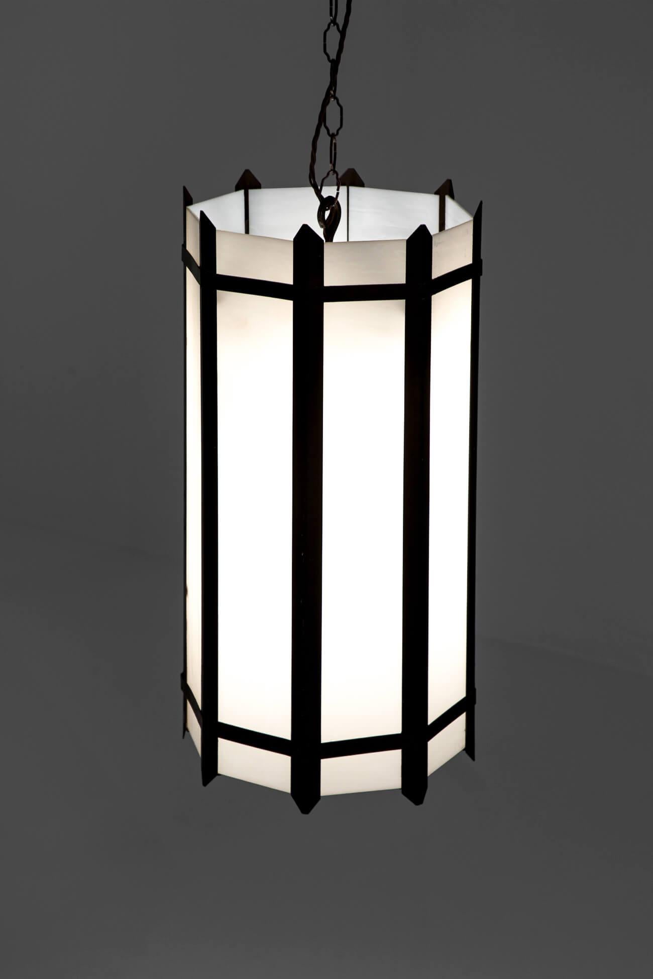 Britannico Luci a sospensione Art Deco extra large in vendita