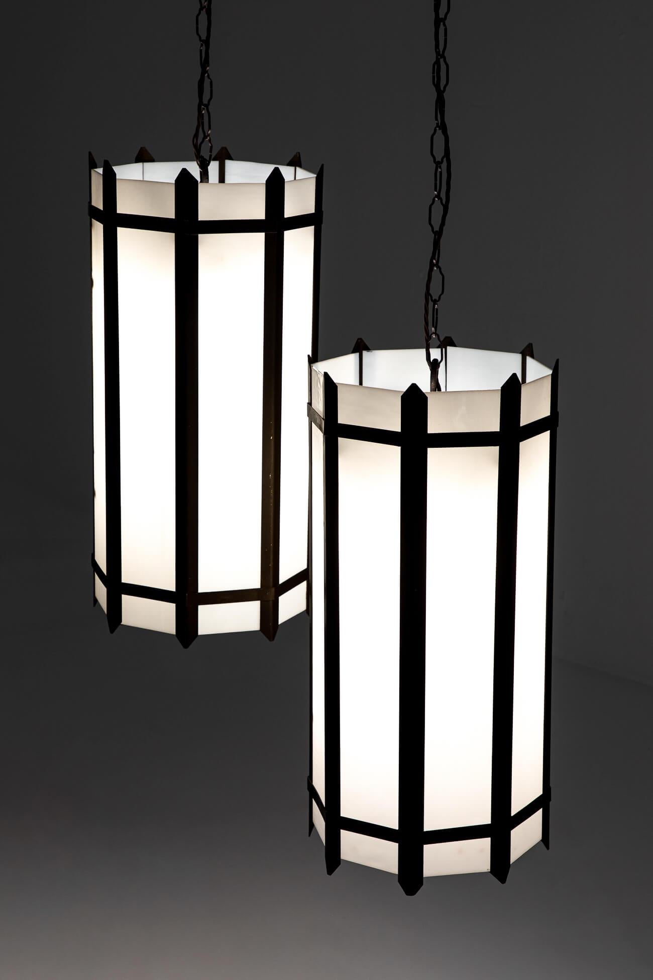 Luci a sospensione Art Deco extra large in vendita 1