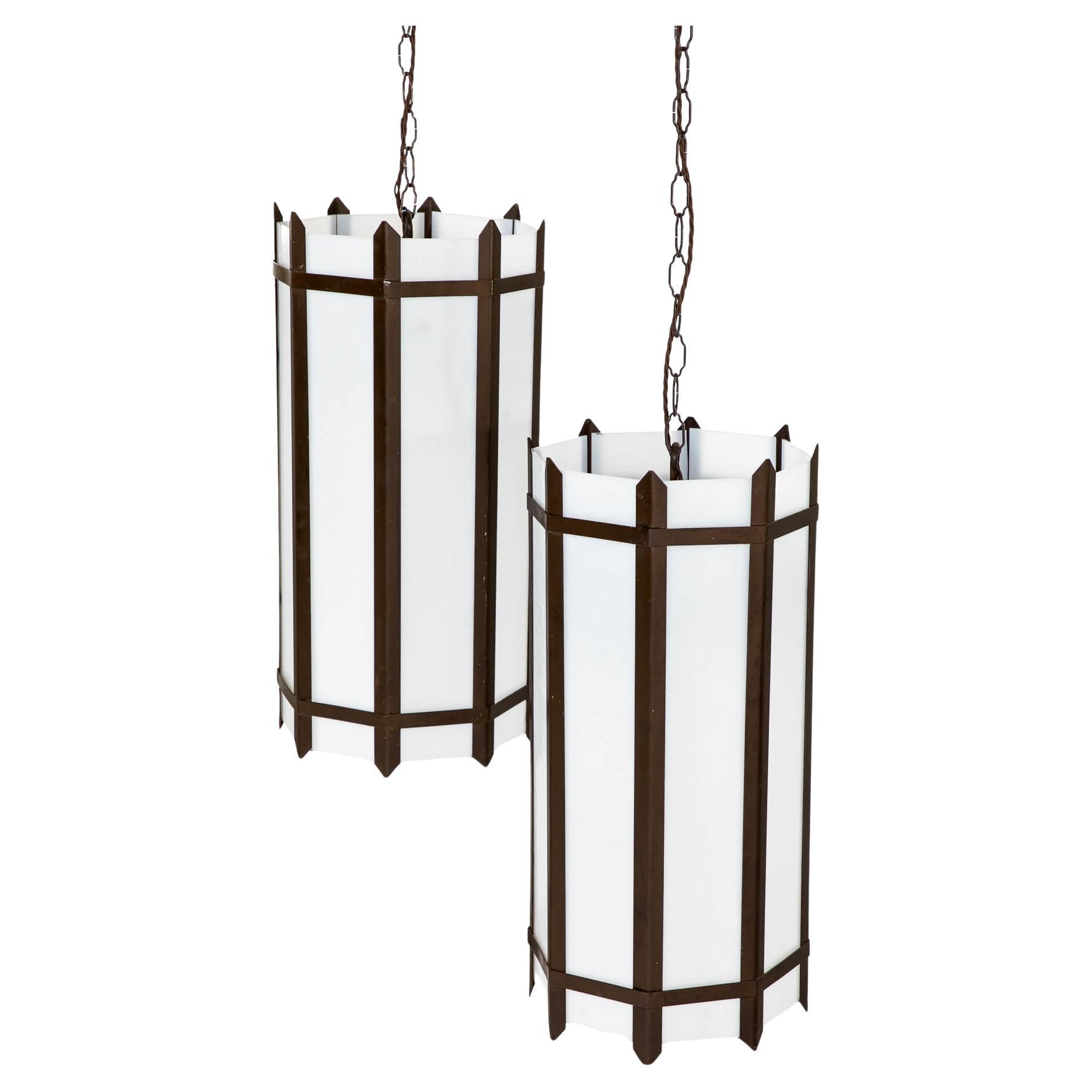 Luci a sospensione Art Deco extra large in vendita