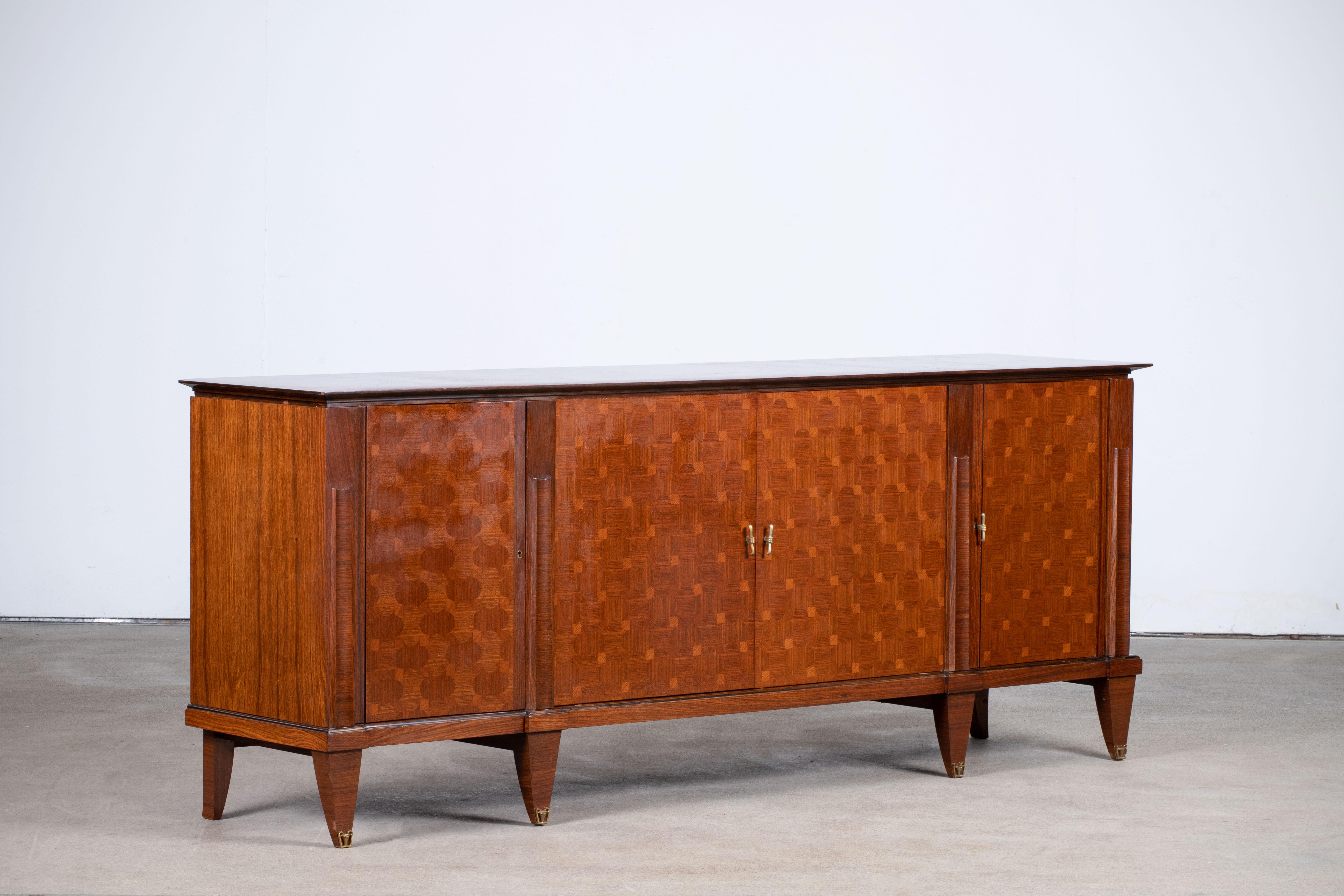 Extra Large Art Deco Sideboard Macassar, 1940s For Sale 3