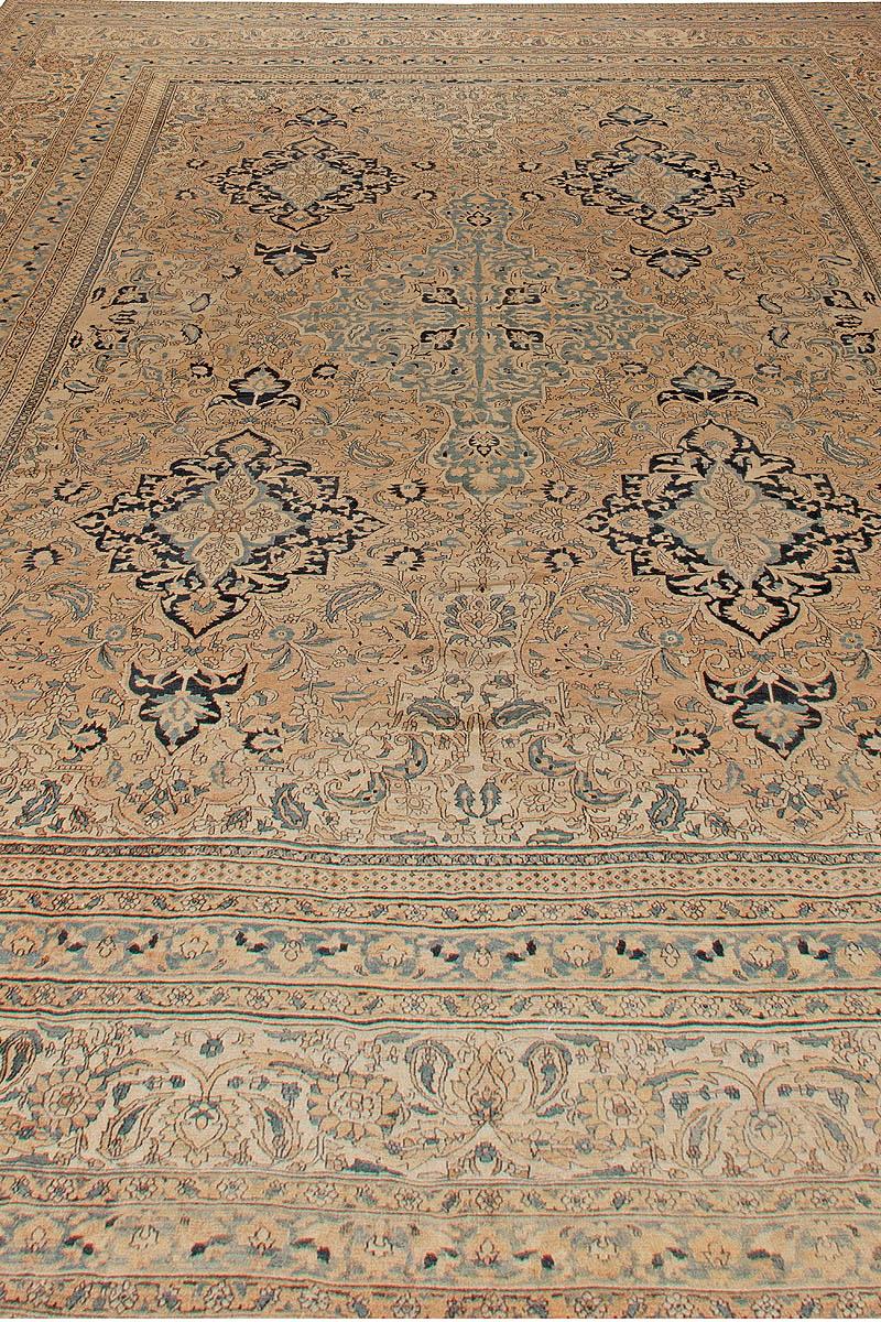 Hand-Knotted Extra Large Authentic Persian Meshad Handmade Rug For Sale