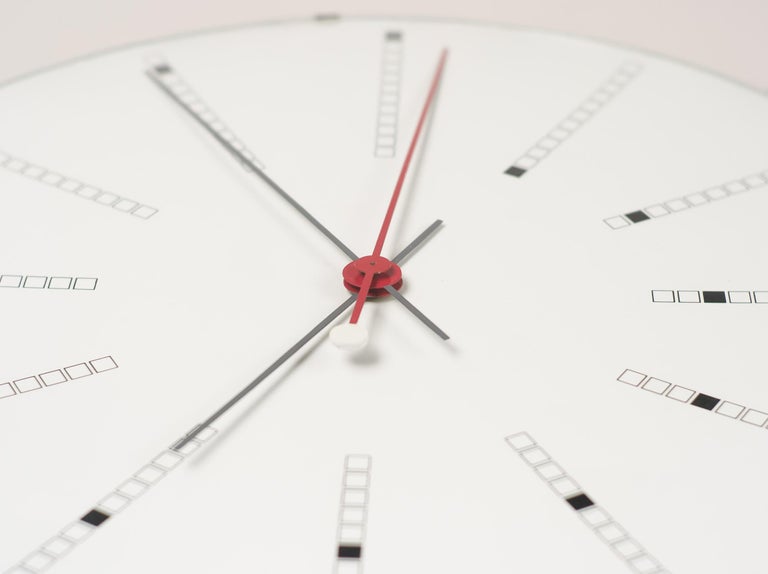 Extra Large Bankers Wall Clock by Arne Jacobsen at 1stDibs