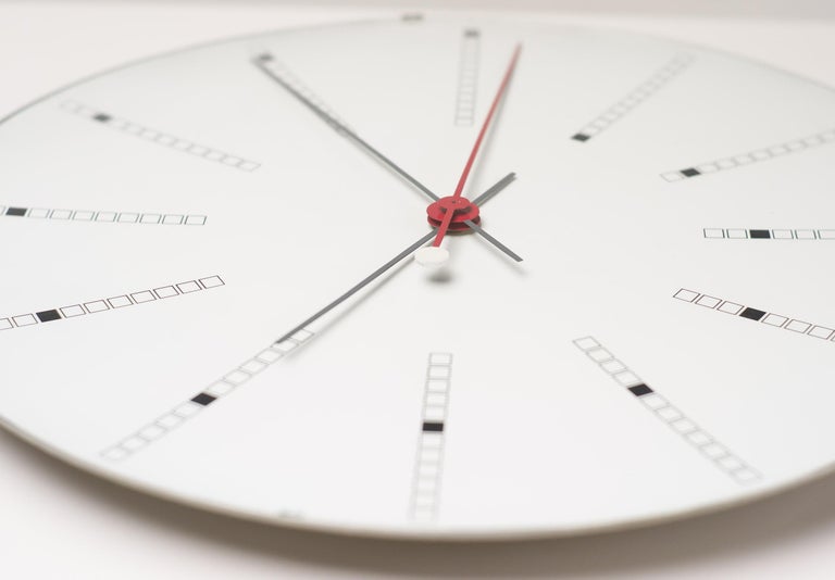 Extra Large Bankers Wall Clock by Arne Jacobsen at 1stDibs
