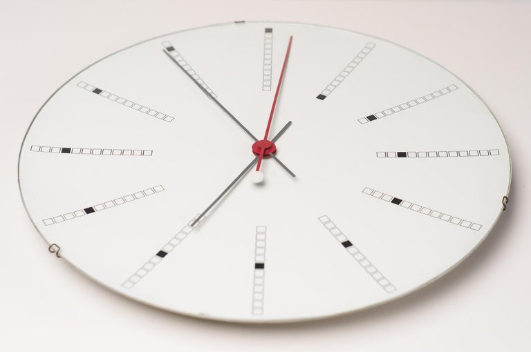 Extra Large Bankers Wall Clock by Arne Jacobsen at 1stDibs
