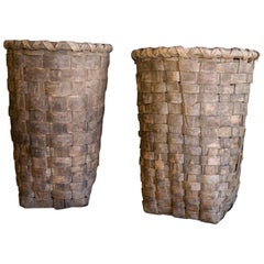 Extra Large Baskets From Portugal, circa 1950