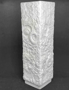 Extra Large Bisque Fossil Ammonite Vases by Kaiser Porcelain, Germany, 1970s