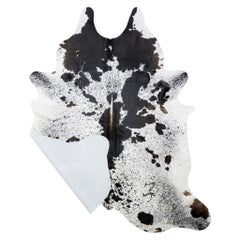 Extra Large Black and White Longhorn Hide