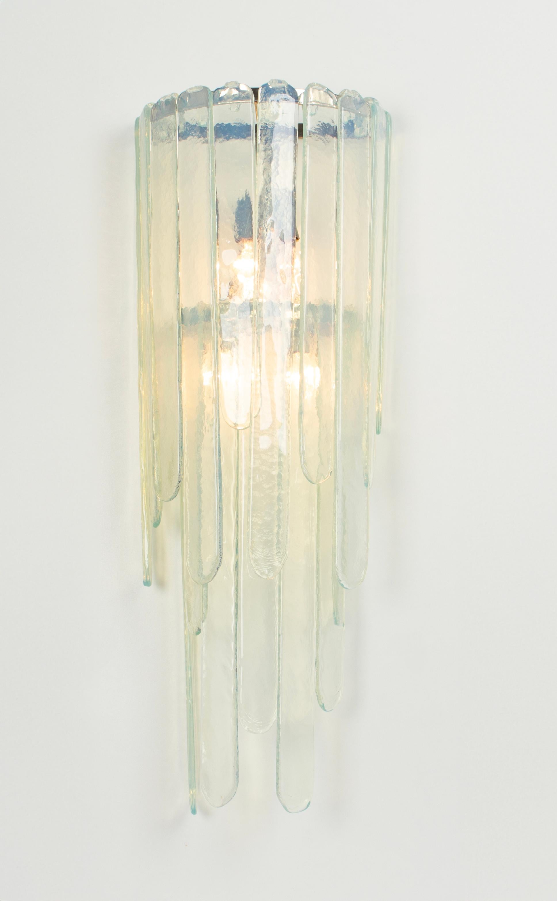 Wonderful Extra Large mid-century wall sconce with a large blue Murano glass piece, designed by Carlo Nason for Mazzega, Italy, manufactured, circa 1970-1979.
Stunning light effect.
Very good condition.
The sconce needs 4 x E14 small bulbs. ( up to