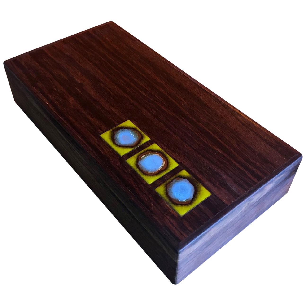 Extra Large Bodil Eje Danish Rosewood Box / Humidor by Alfred Klitgaard