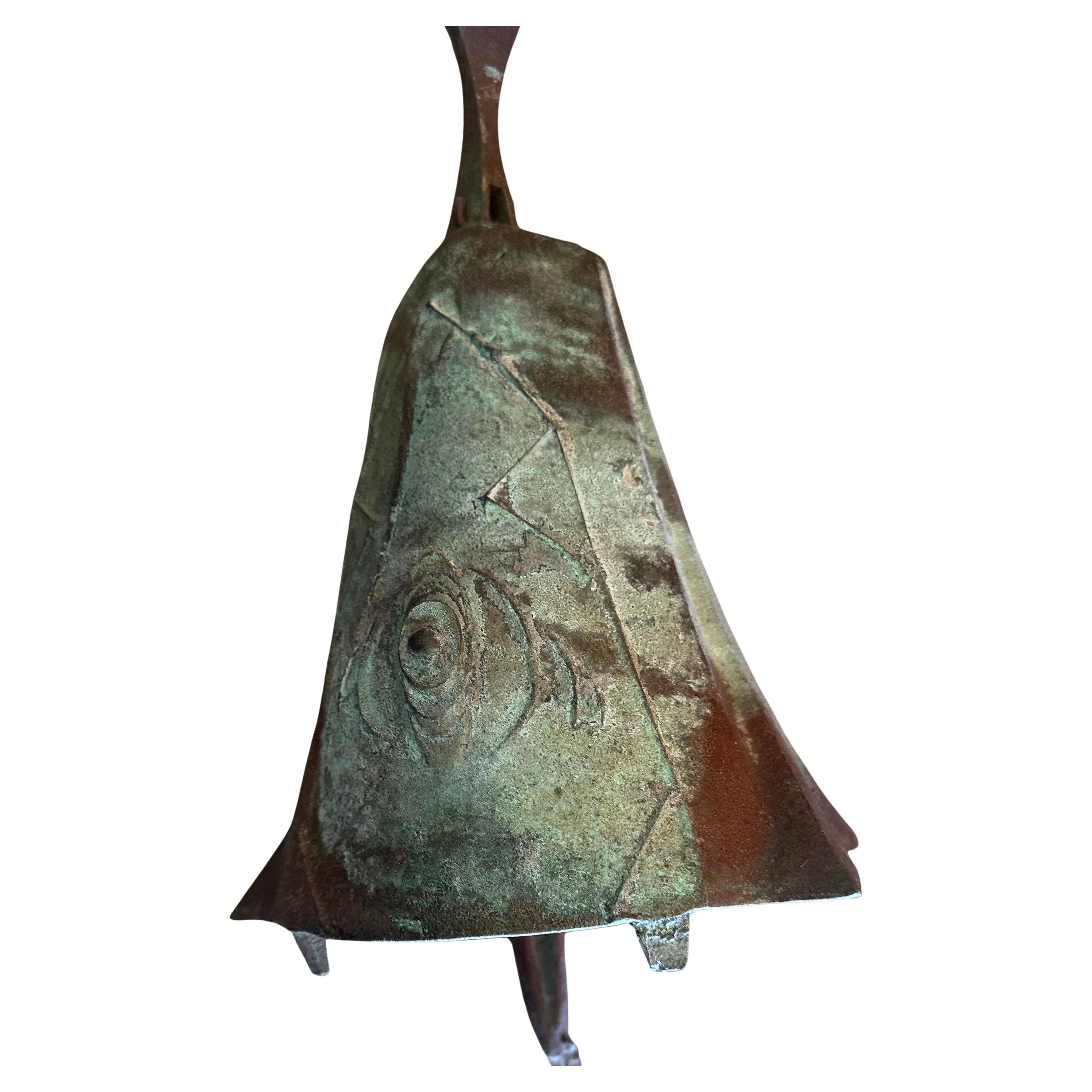 Mid-Century moderno Campana eolica extra large in bronzo di Paolo Soleri per Cosanti in vendita