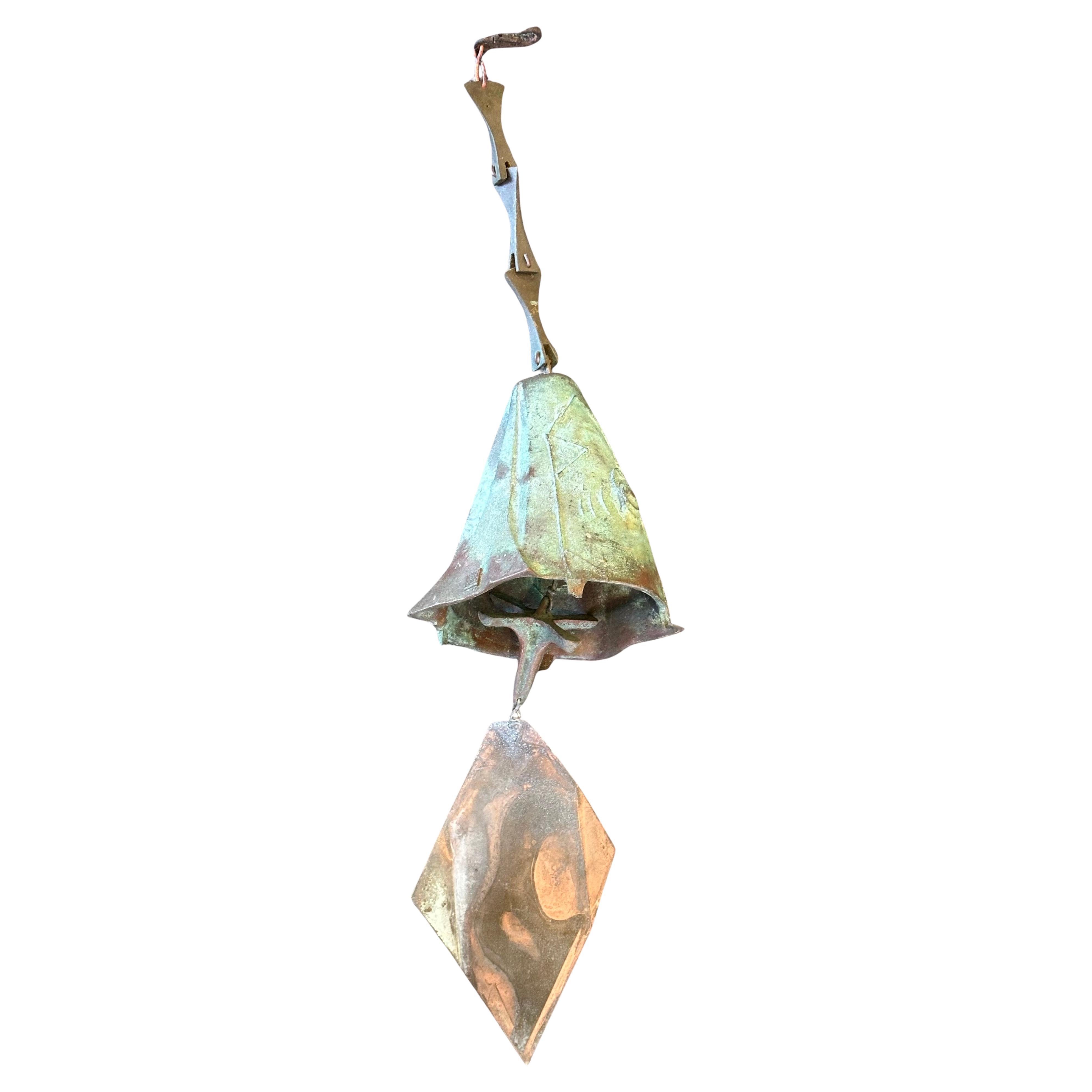 XX secolo Campana eolica extra large in bronzo di Paolo Soleri per Cosanti in vendita