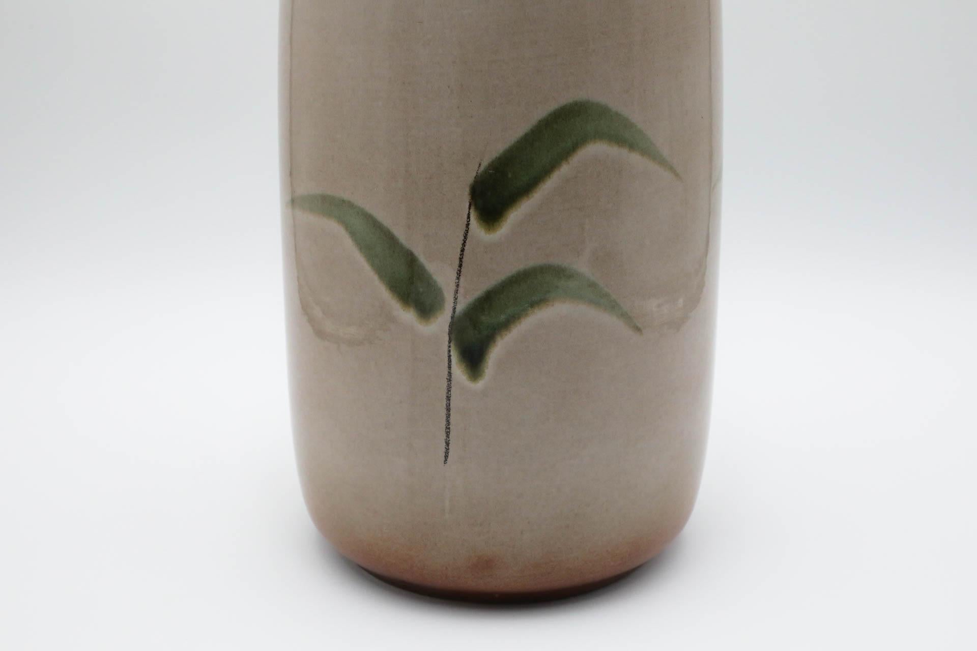 Vaso extra grande in ceramica marrone tedesco Scheurich Engobe in vendita 2