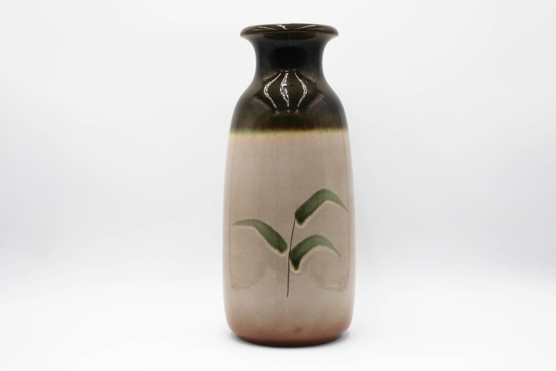 Vaso extra grande in ceramica marrone tedesco Scheurich Engobe In condizioni buone in vendita a Los Angeles, CA