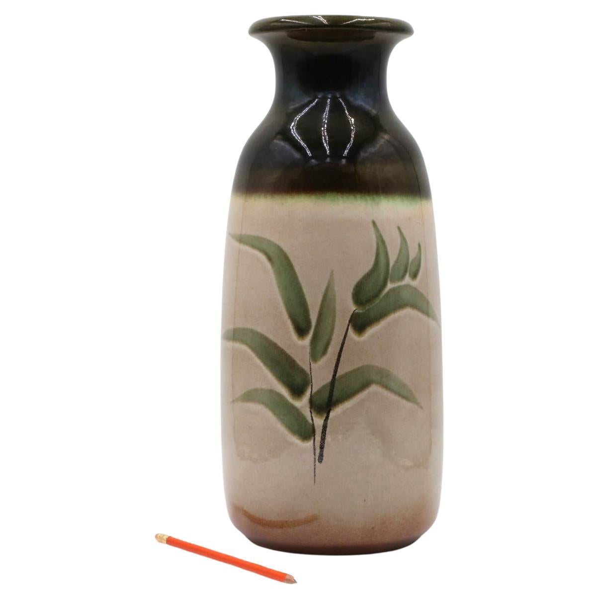 Vaso extra grande in ceramica marrone tedesco Scheurich Engobe in vendita