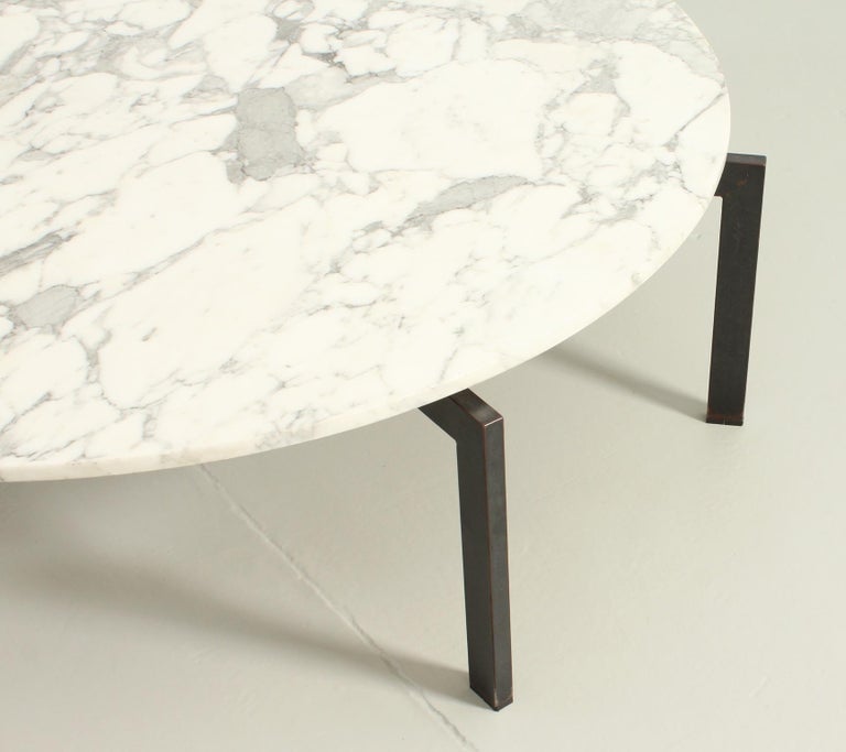 Extra Large Brutalist Marble Coffee Table For Sale at 1stDibs