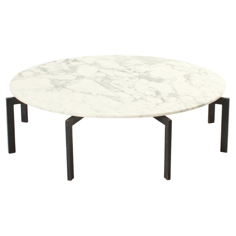 Extra Large Brutalist Marble Coffee Table For Sale at 1stDibs