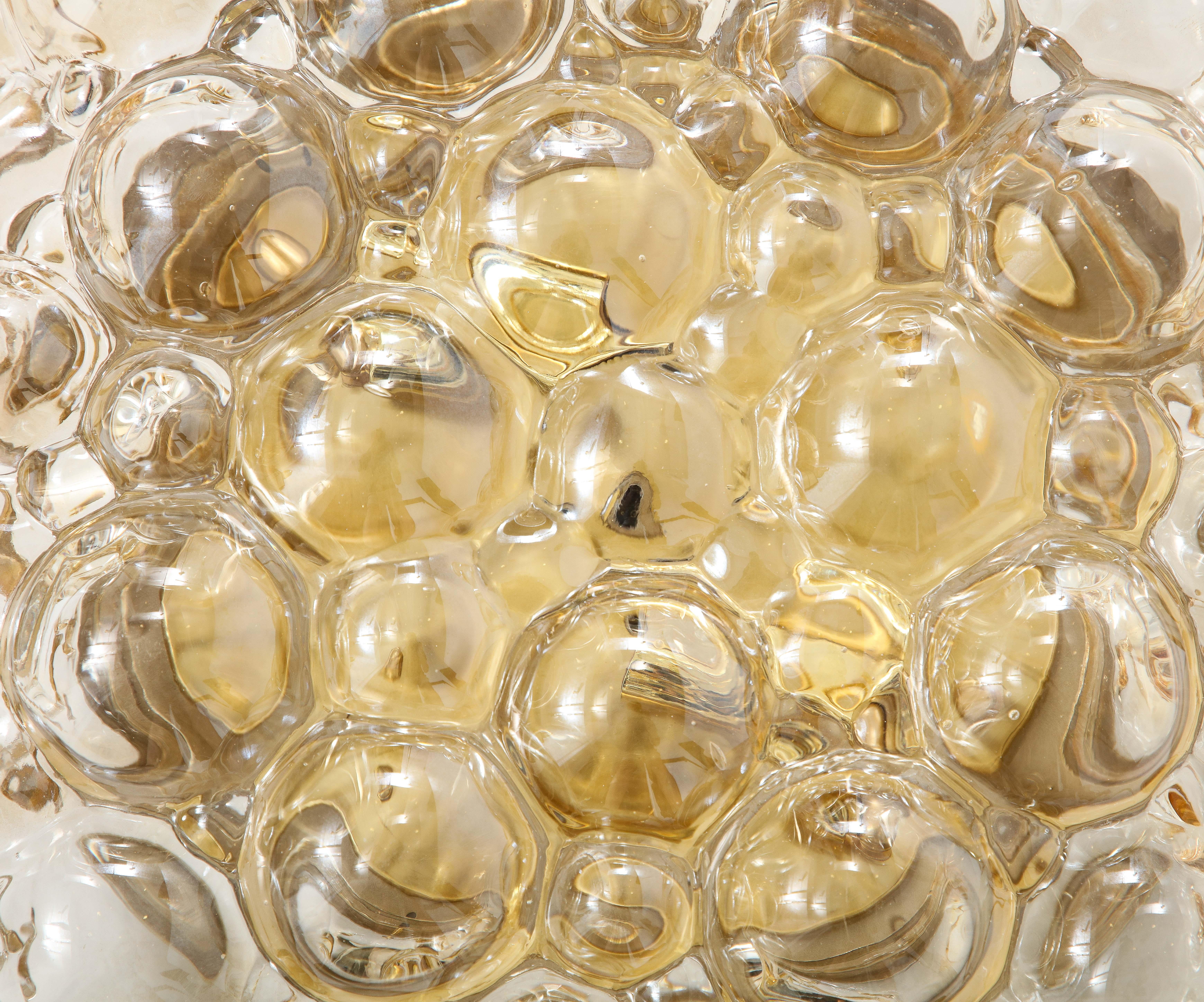 Extra Large Bubble Glass  light by Helena Tynell for Limburg ( 2 Available ) In Good Condition For Sale In New York, NY