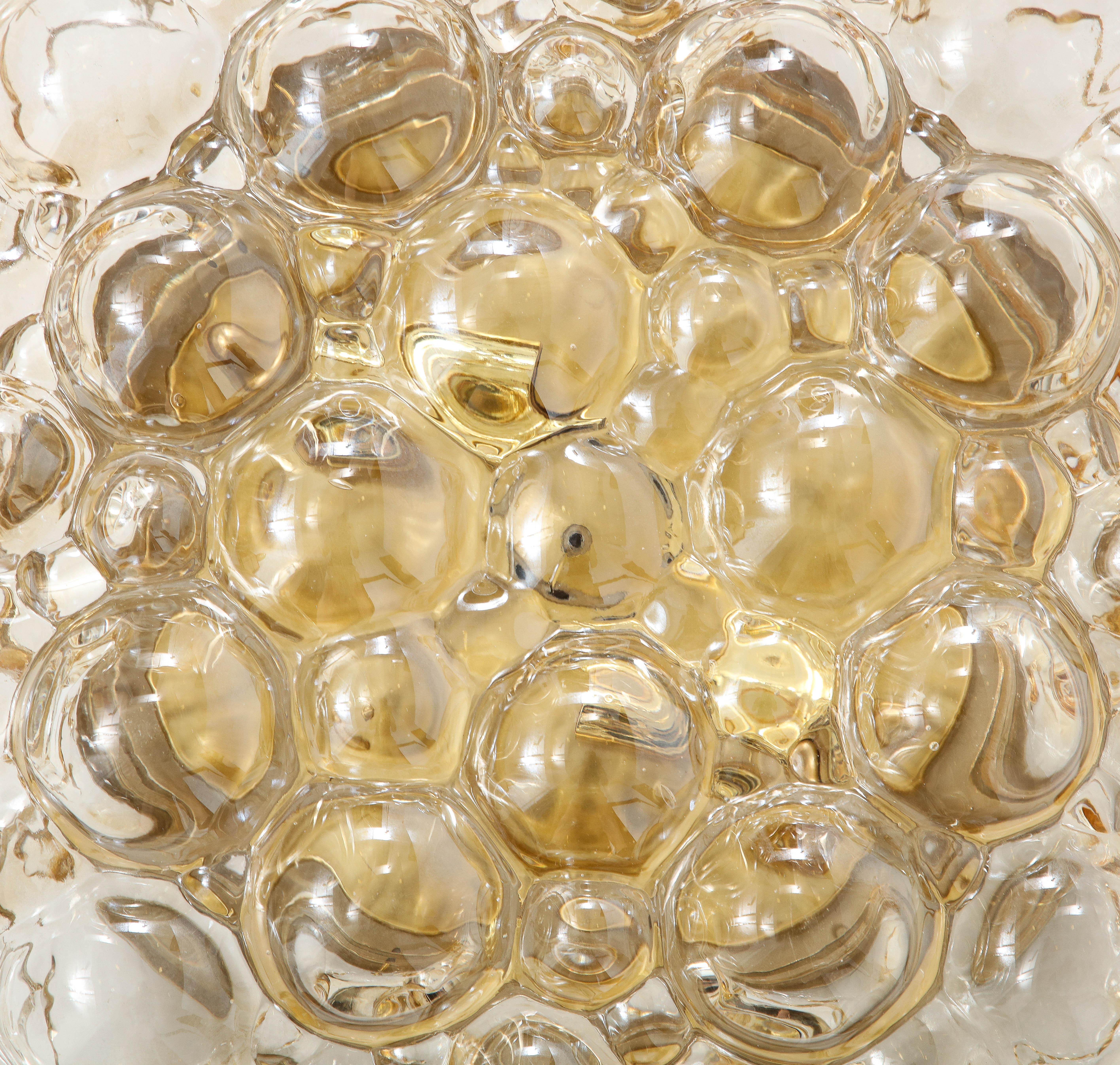 Mid-20th Century Extra Large Bubble Glass  light by Helena Tynell for Limburg ( 2 Available ) For Sale
