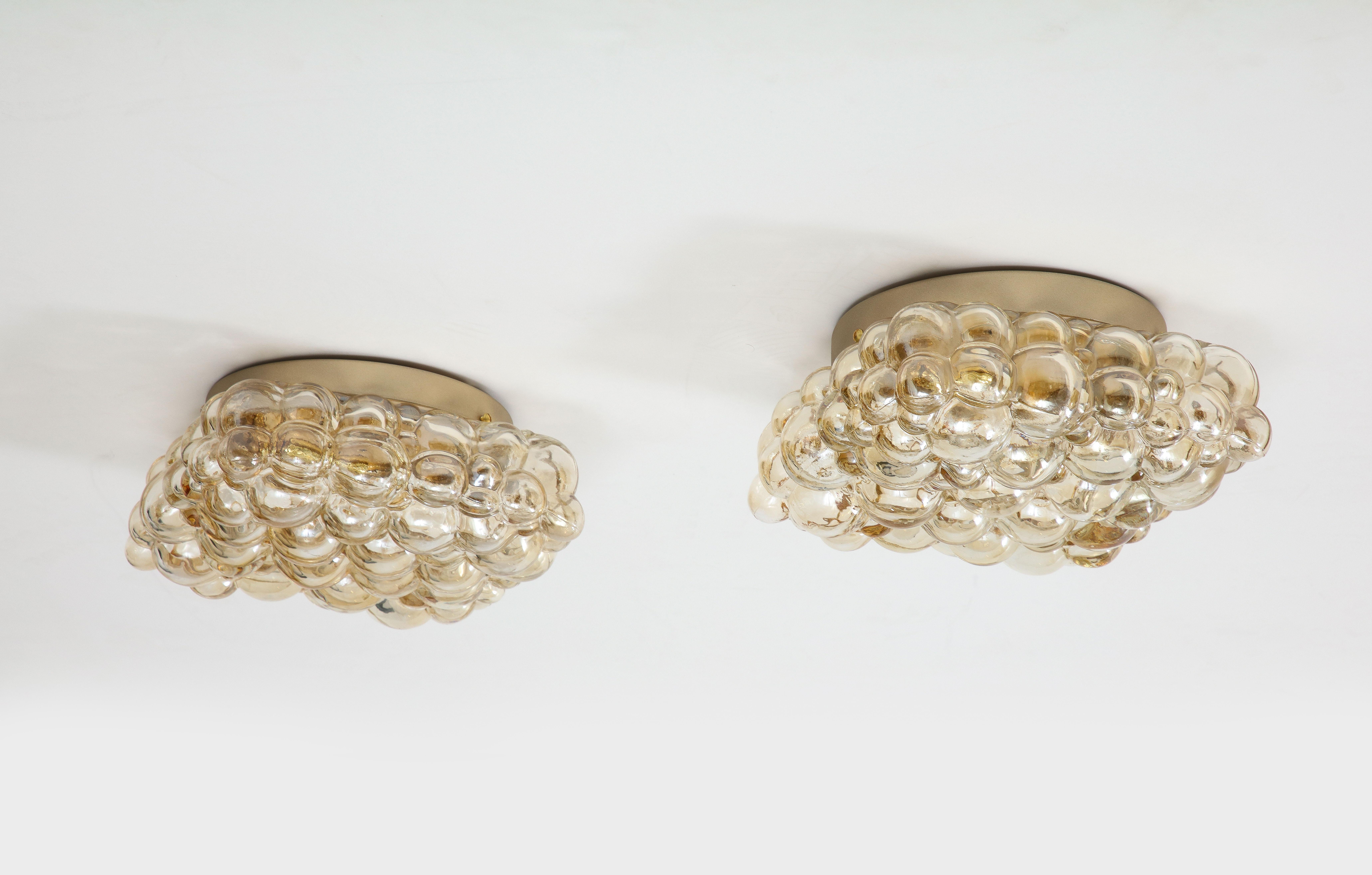 Extra Large Bubble Glass  light by Helena Tynell for Limburg ( 2 Available ) For Sale 2