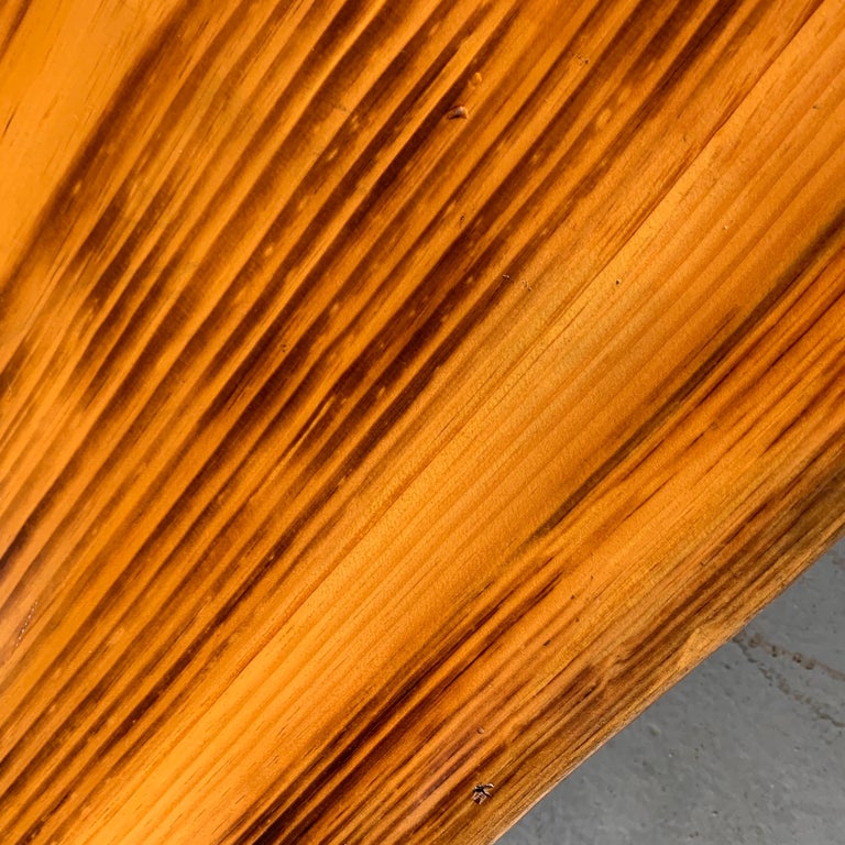 Extra Large Californian Live Edge Bench in Solid Wood For Sale at 1stdibs