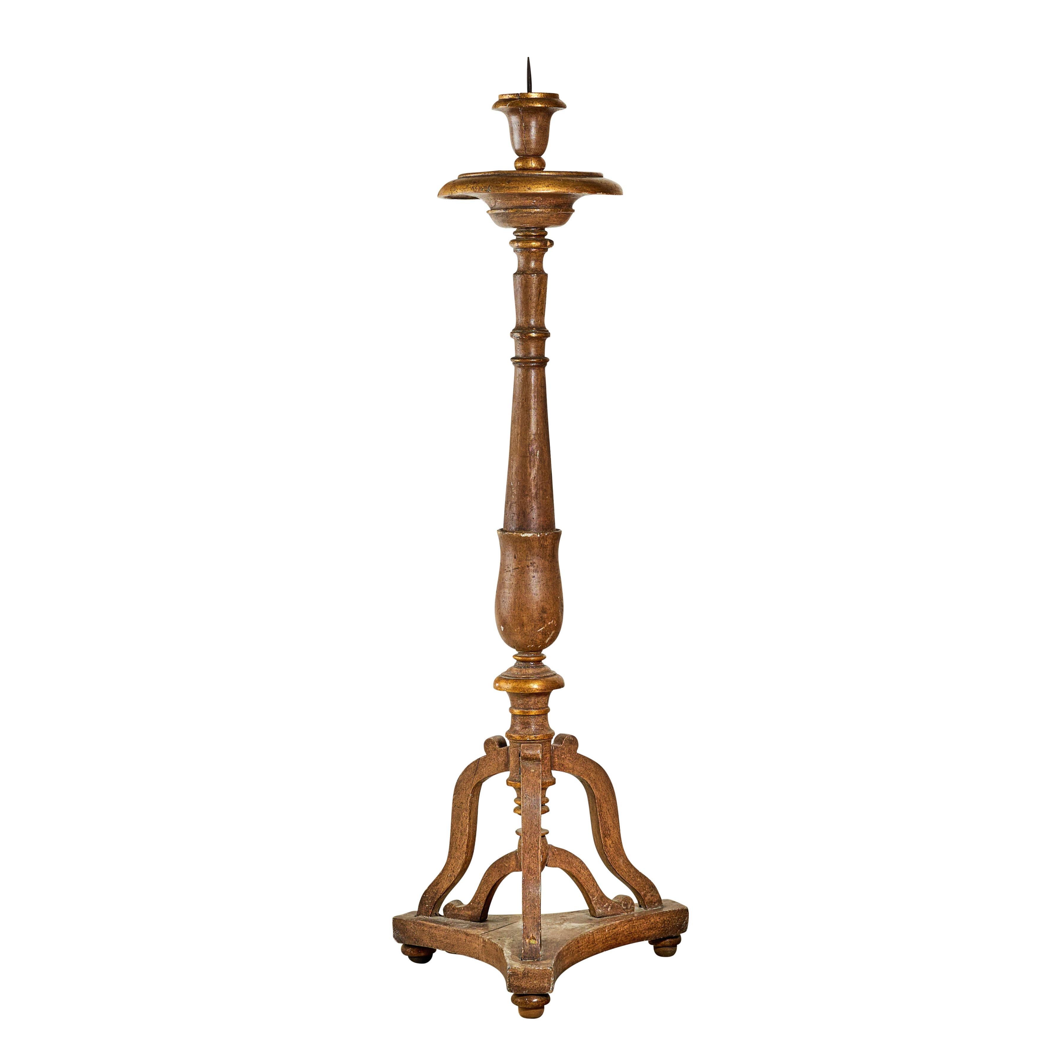 Extra large and cool candle stick with great patina.