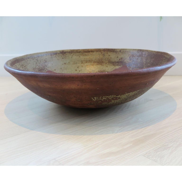 Extra Large Ceramic Bowl by Prized Artisan Gerd Knaepper, Japan, 1971