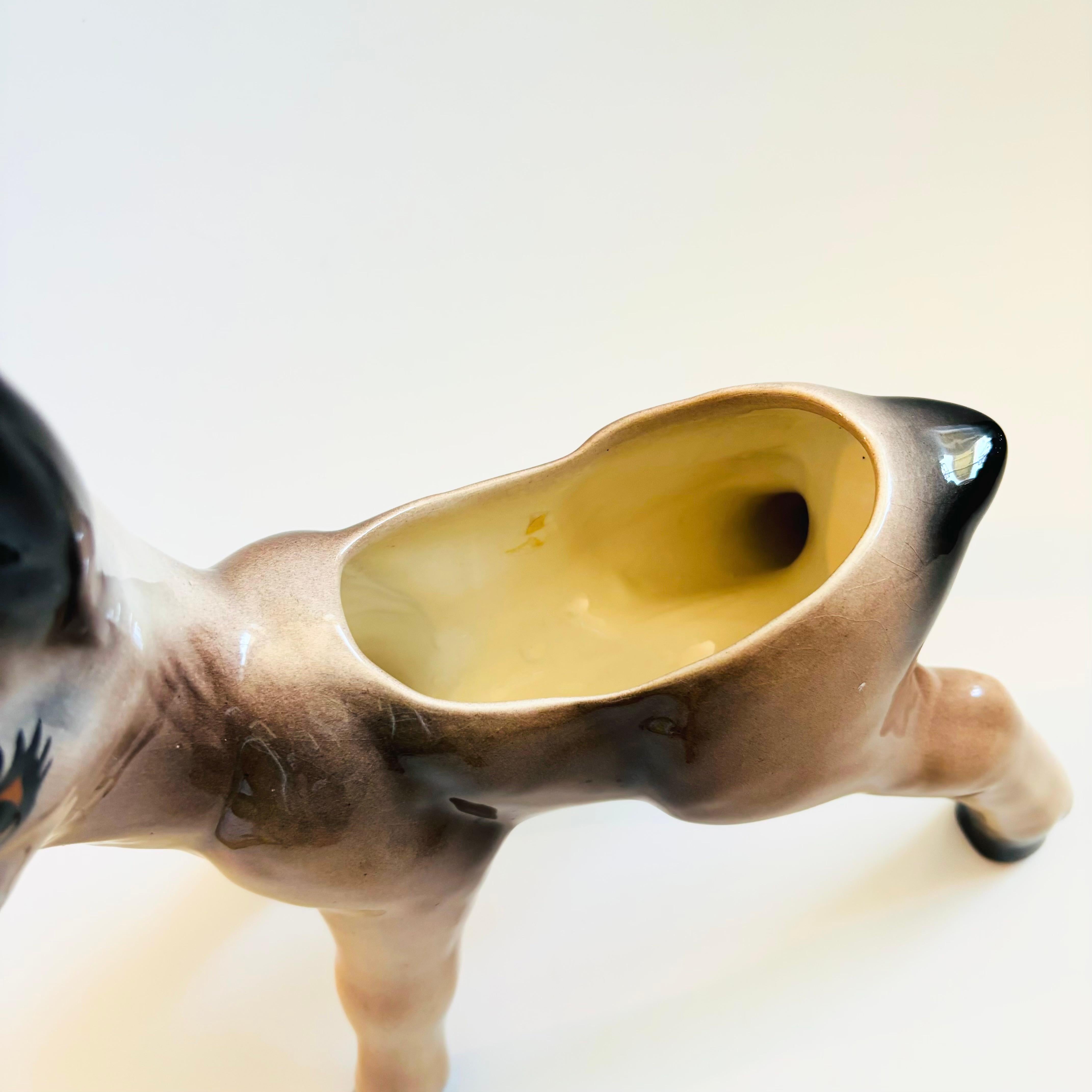 20th Century Extra Large Ceramic Deer Planter For Sale