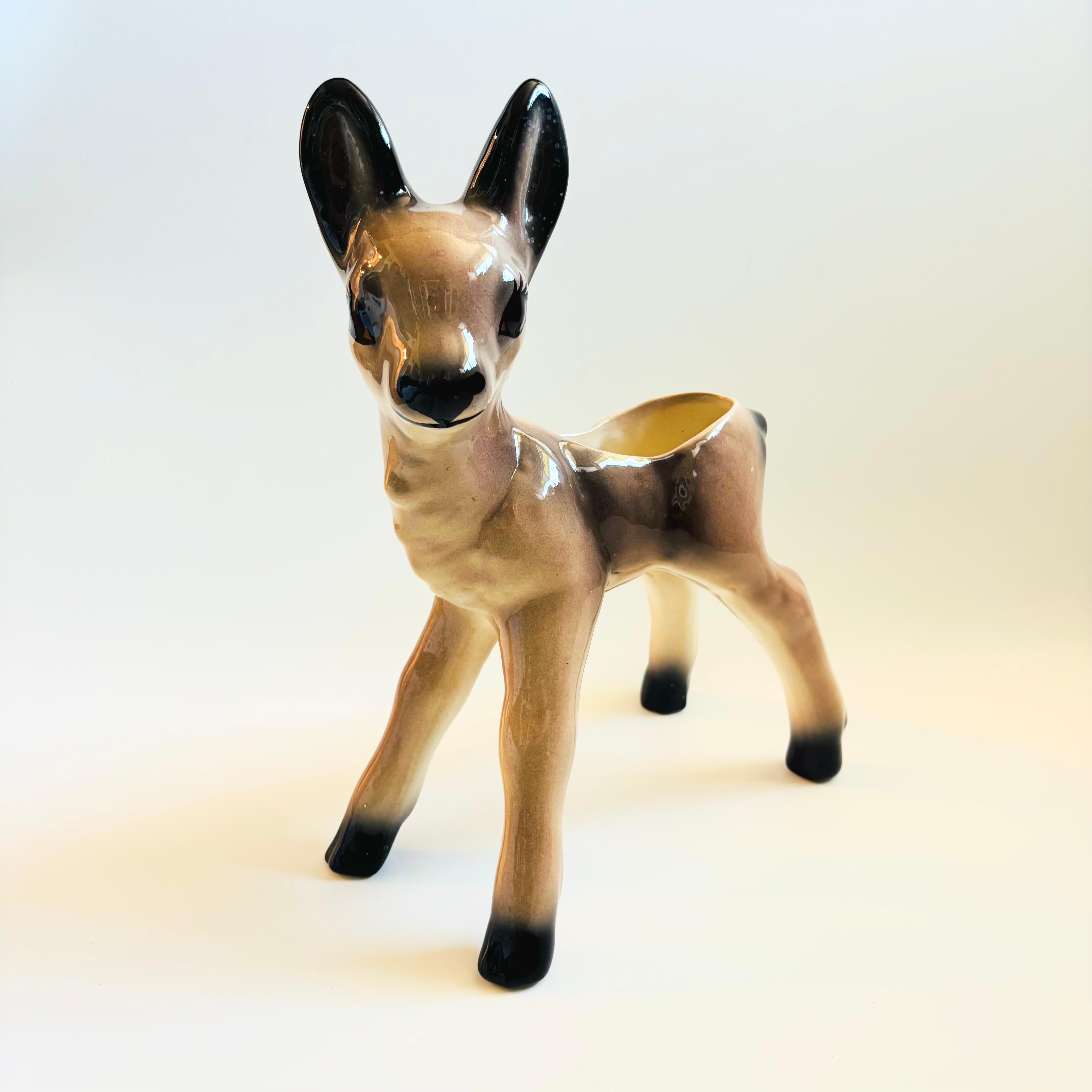Extra Large Ceramic Deer Planter For Sale 1