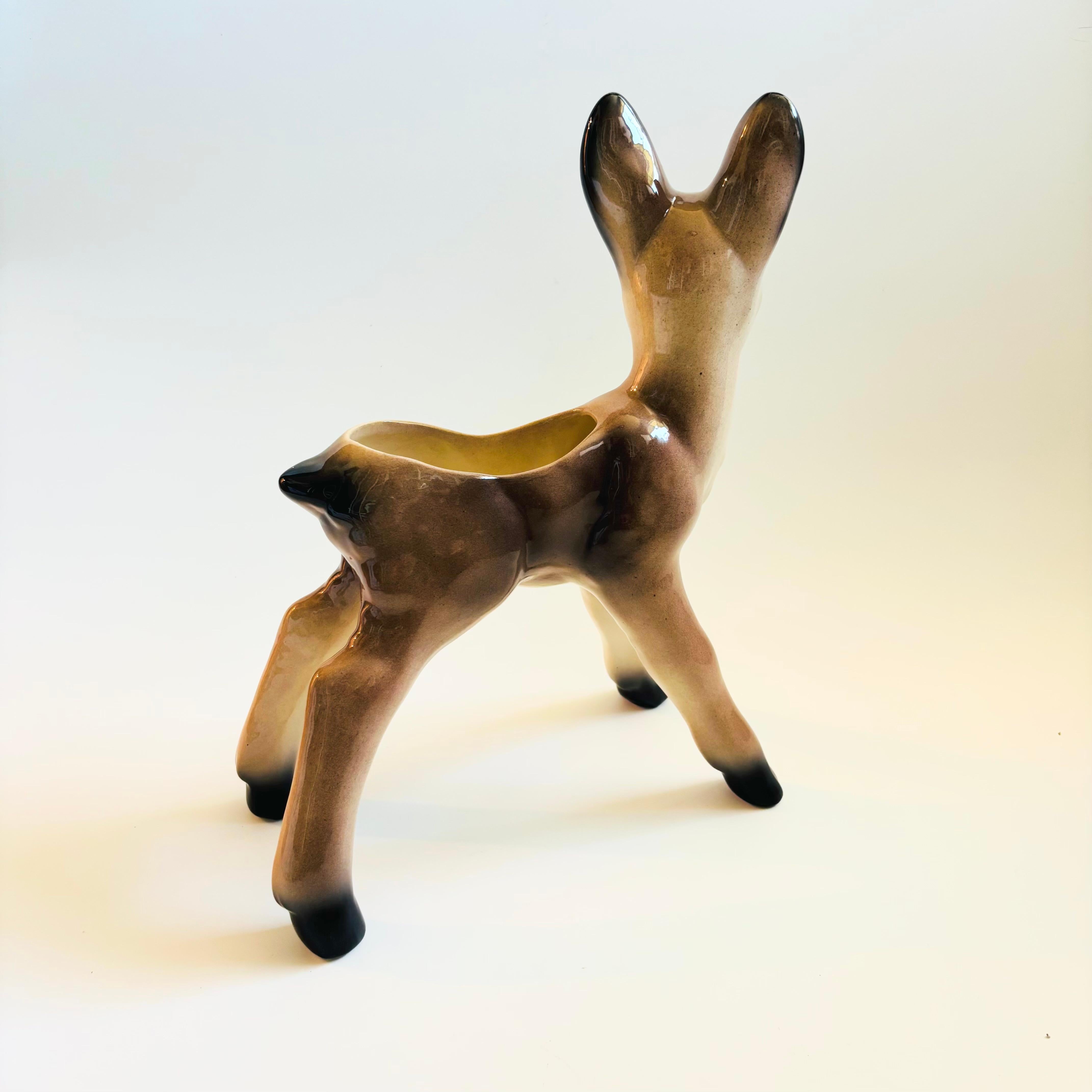 Extra Large Ceramic Deer Planter For Sale 2