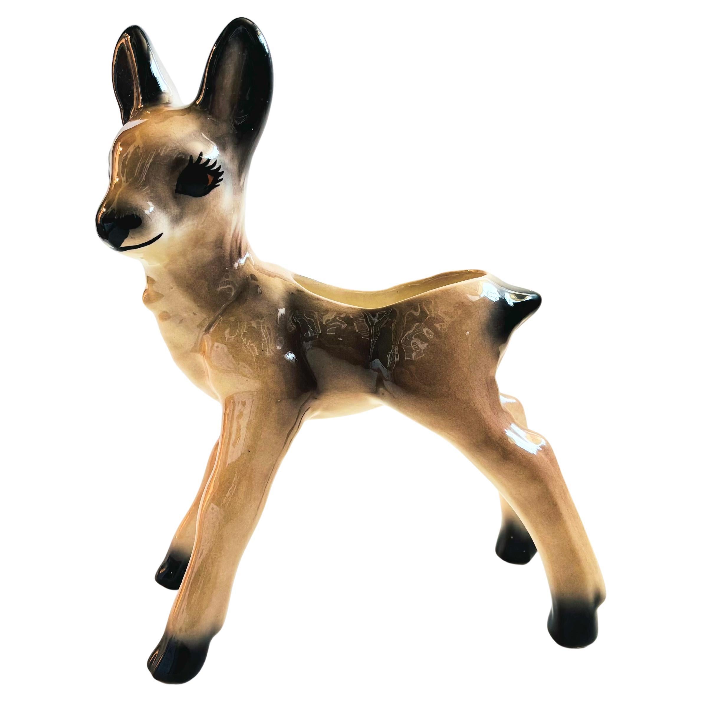 Extra Large Ceramic Deer Planter