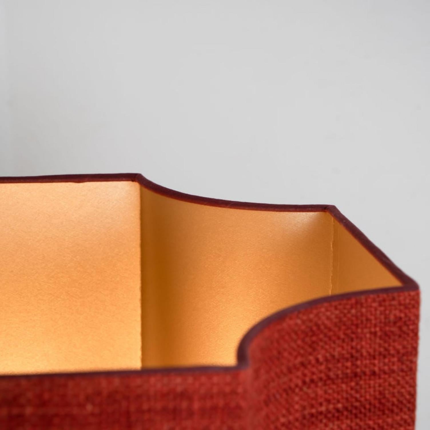 German Extra Large Ceramic Floor Lamp with New Silk Custom Made Lampshade René Houben