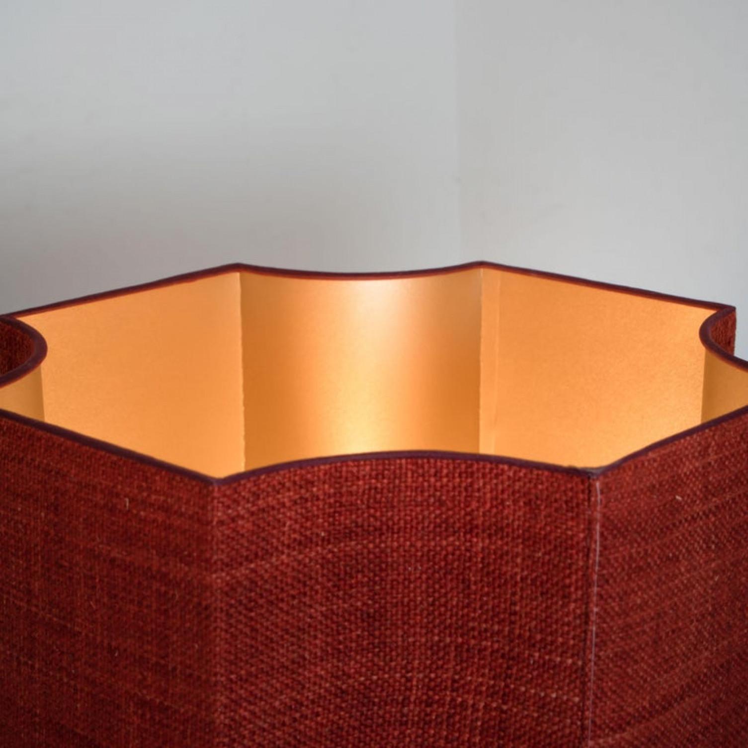 Other Extra Large Ceramic Floor Lamp with New Silk Custom Made Lampshade René Houben