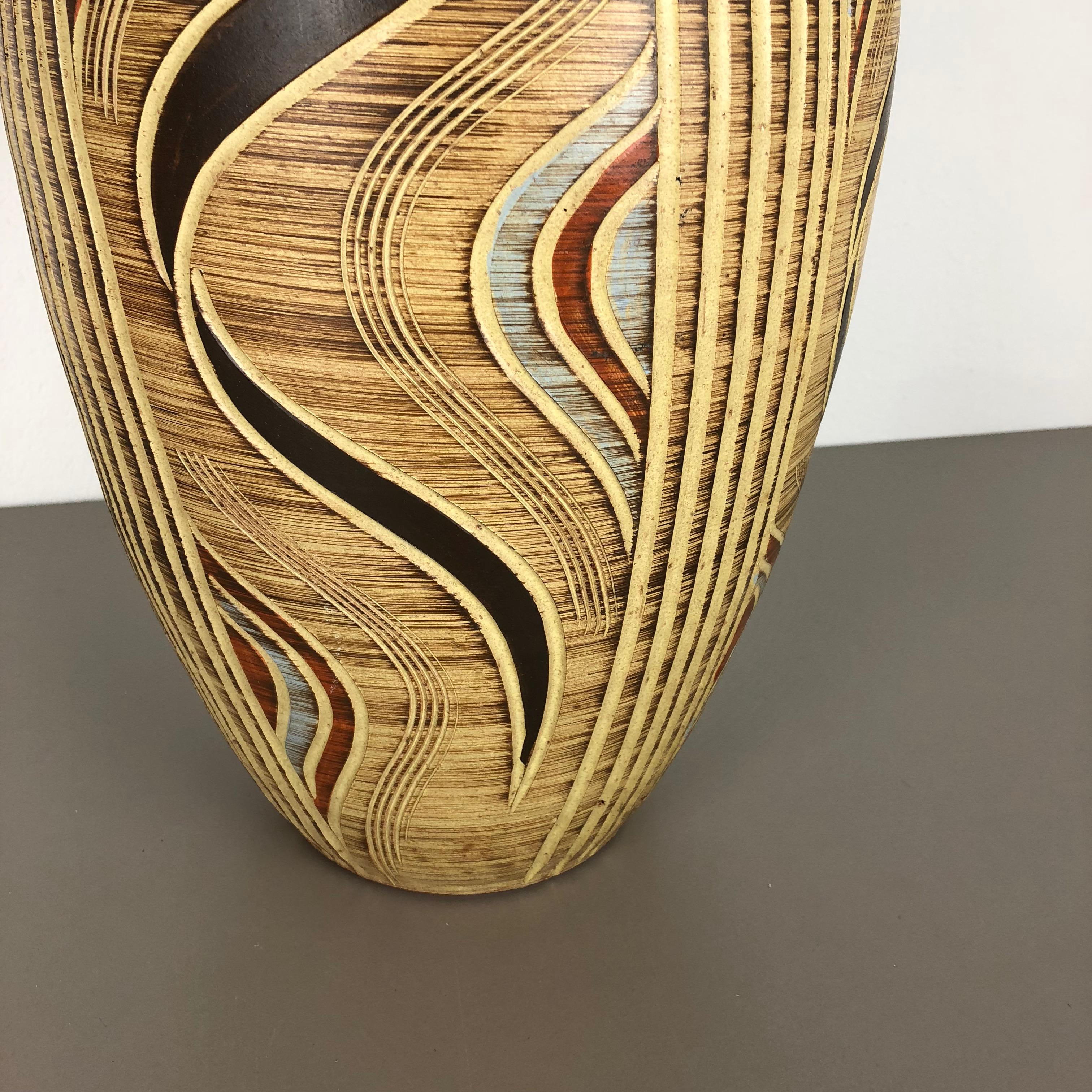 Extra Large Ceramic Pottery Vase by Sawa Ceramic Franz Schwaderlapp, Germany In Good Condition In Kirchlengern, DE