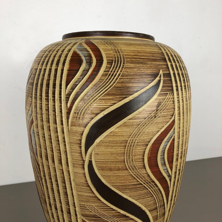 Extra Large Ceramic Pottery Vase by Sawa Ceramic Franz Schwaderlapp