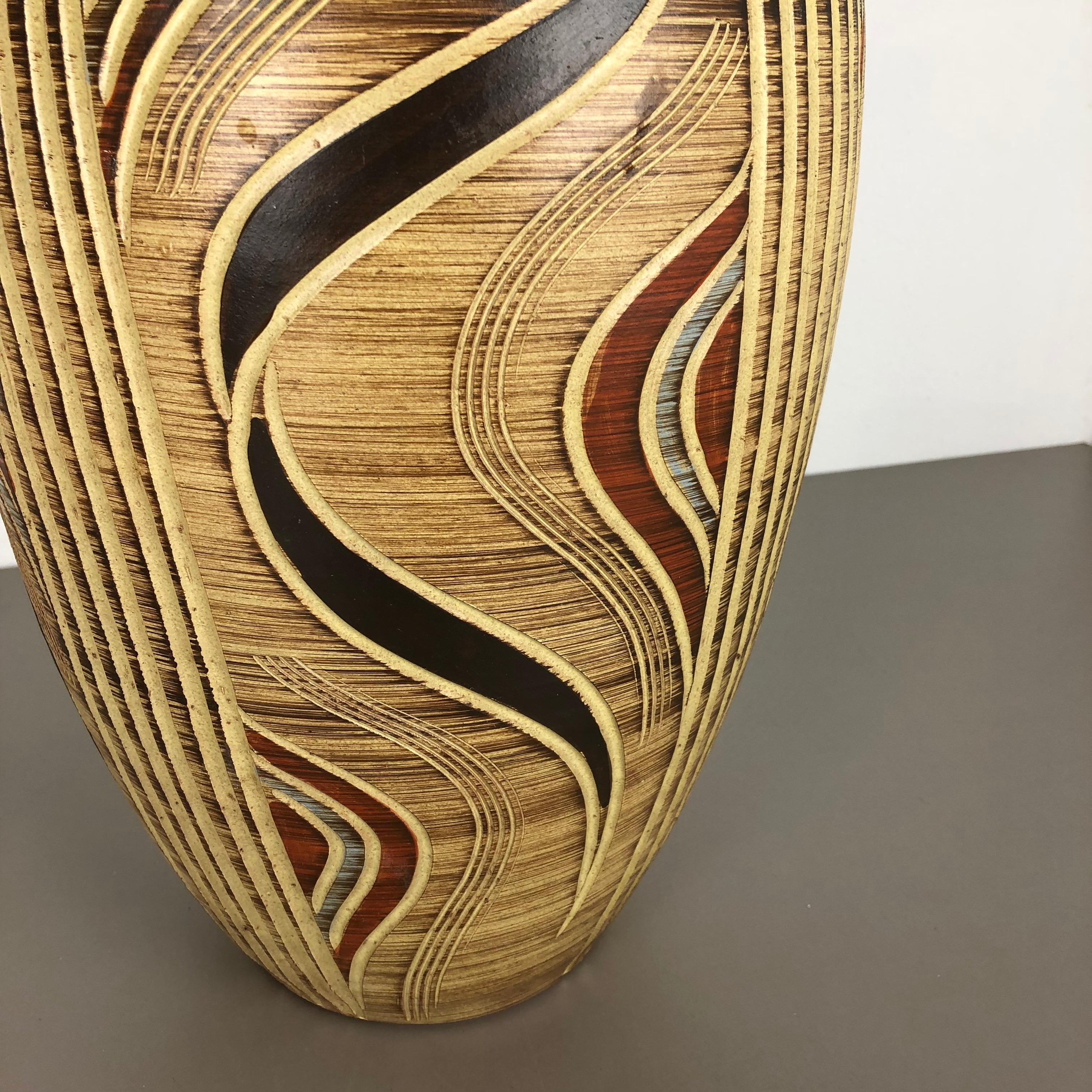 Extra Large Ceramic Pottery Vase by Sawa Ceramic Franz Schwaderlapp, Germany 2