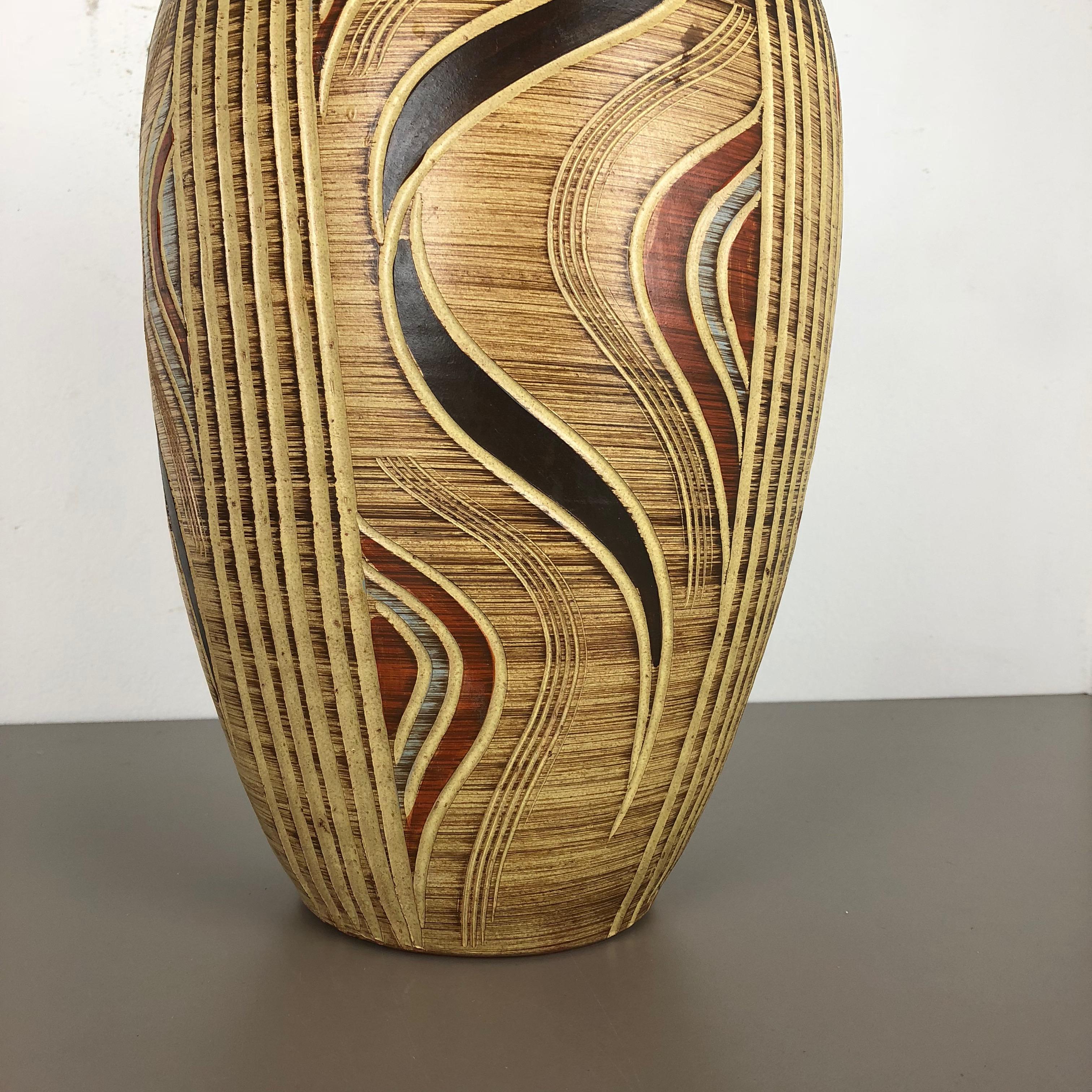 Extra Large Ceramic Pottery Vase by Sawa Ceramic Franz Schwaderlapp, Germany 3
