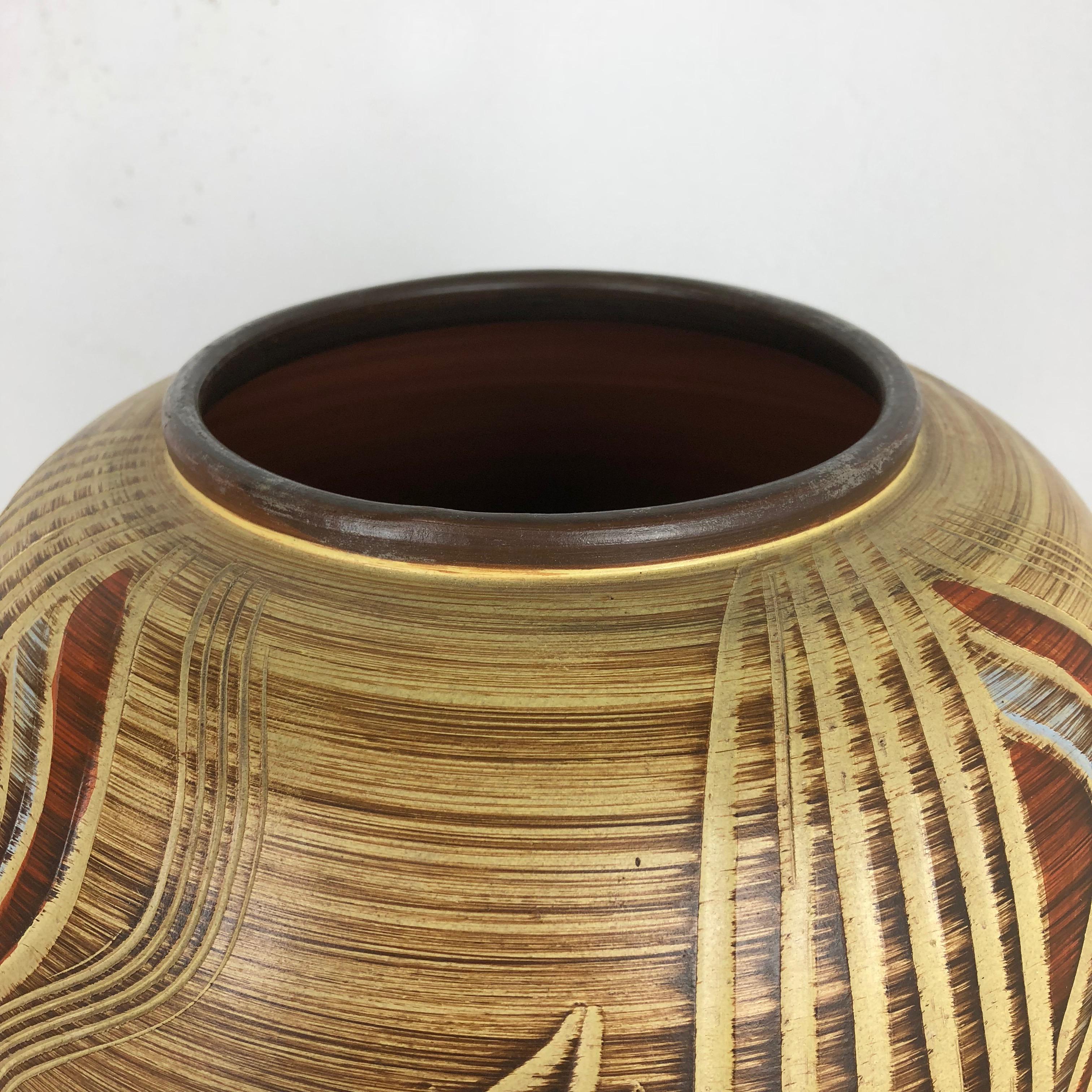 Extra Large Ceramic Pottery Vase by Sawa Ceramic Franz Schwaderlapp, Germany 4