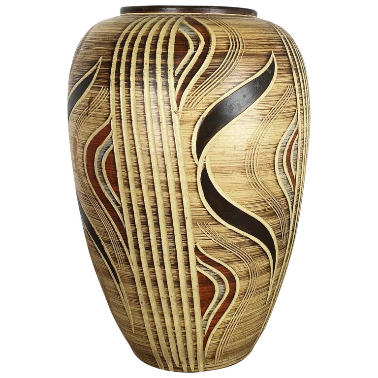 Extra Large Ceramic Pottery Vase by Sawa Ceramic Franz Schwaderlapp