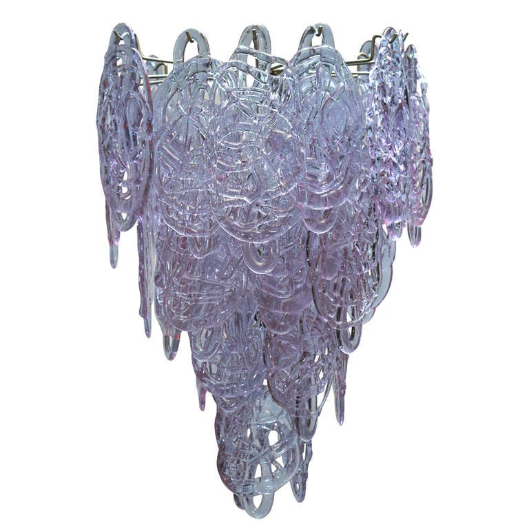 Extra Large Chandelier by Carlo Nason Italy 1960s by Mazzega For Sale 3