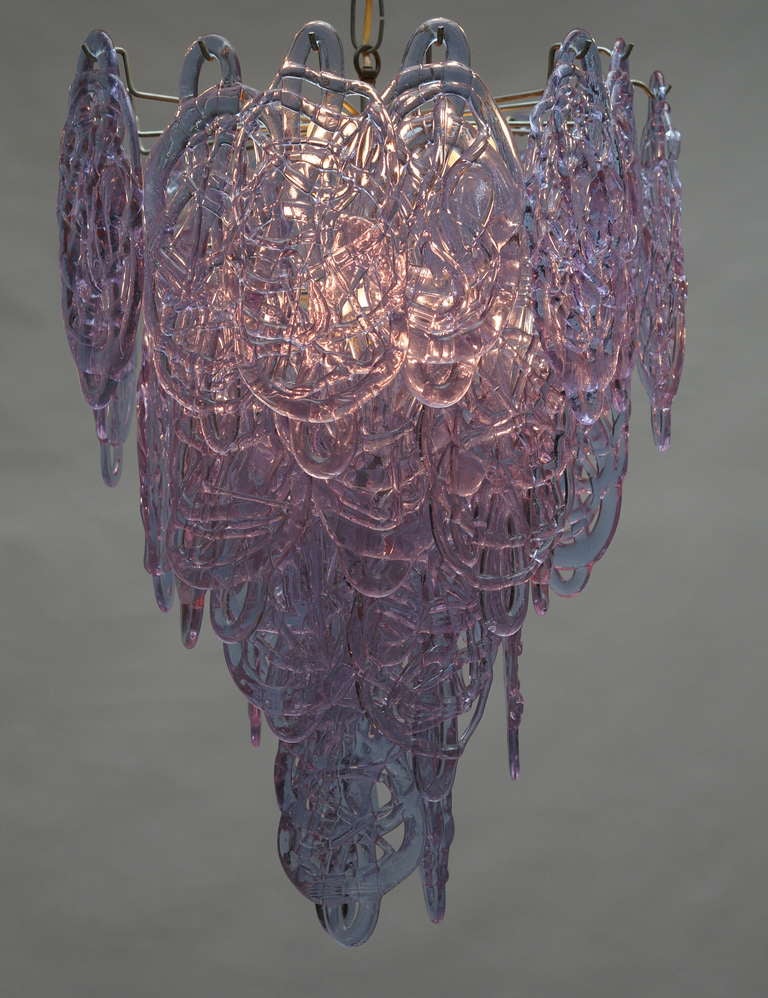 Lampadario extra large di Carlo Nason Italia 1960 di Mazzega In condizioni buone in vendita a Antwerp, BE