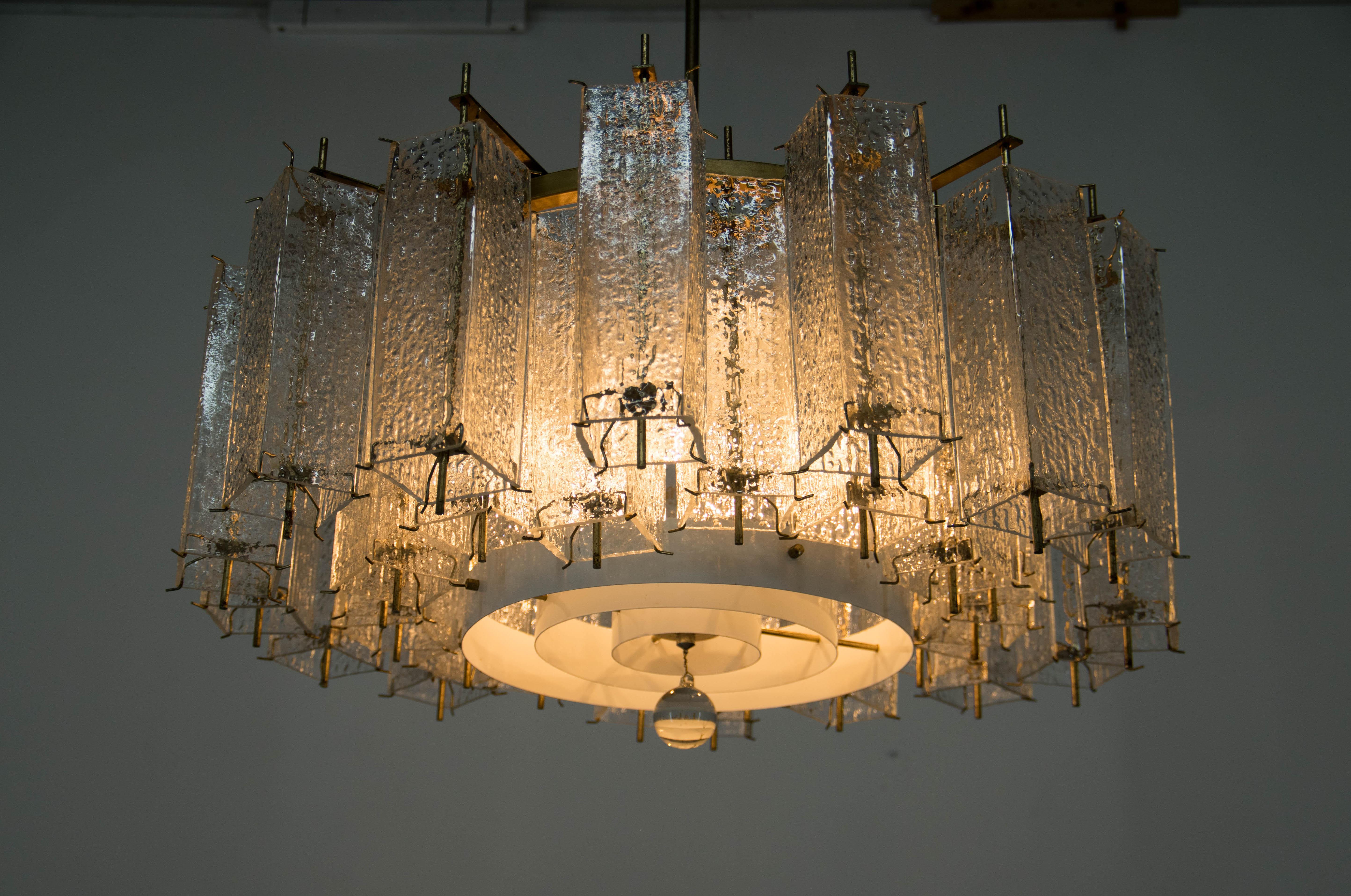 Czech Extra Large Chandelier by Kamenicky Senov, 1960s Two Items Available For Sale