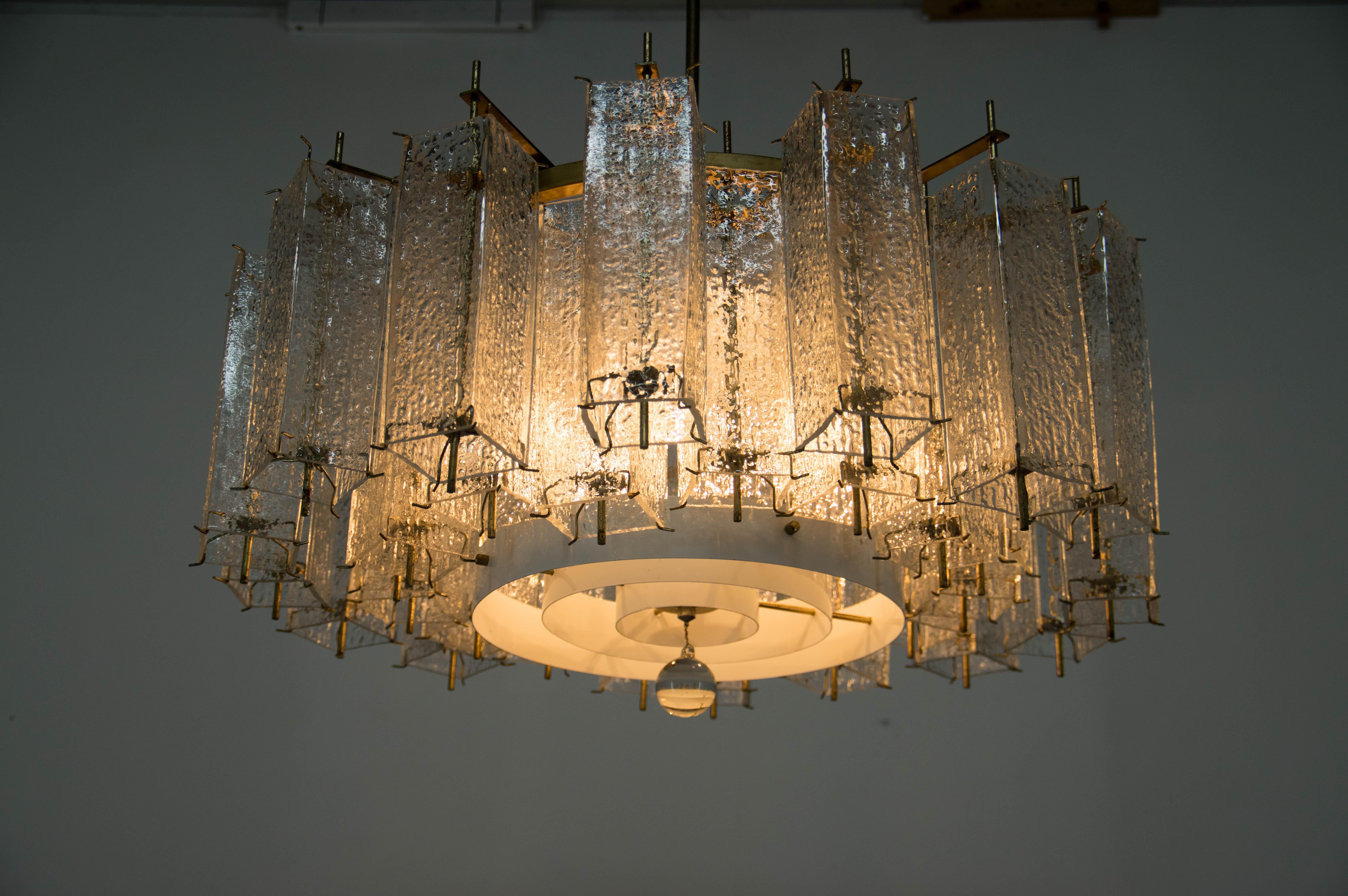 Czech Extra Large Chandelier by Kamenicky Senov, 1960s Two Items Available For Sale