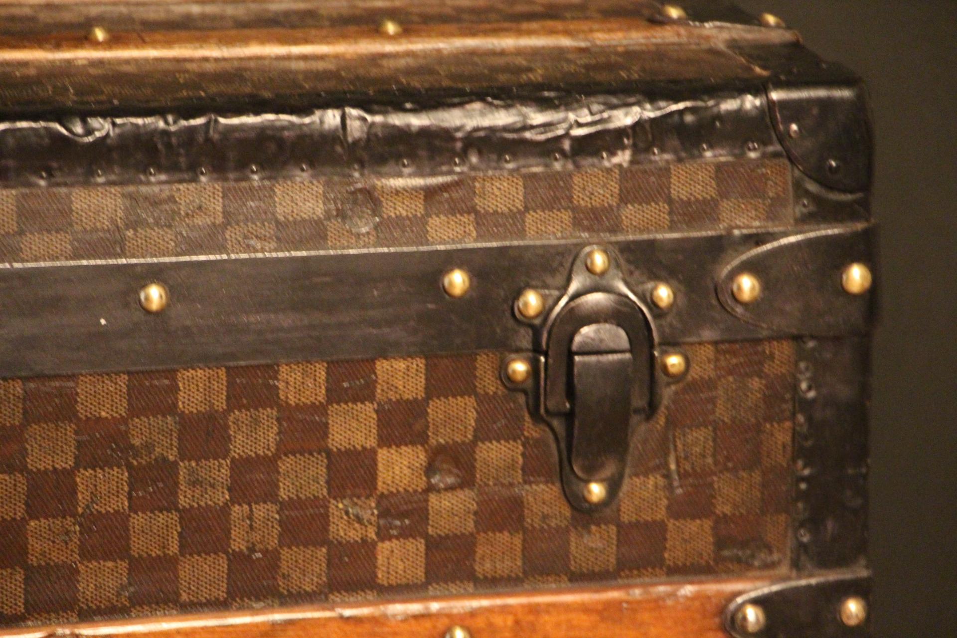 French Extra Large Checkers Louis Vuitton Trunk, Louis Vuitton Steamer Trunk