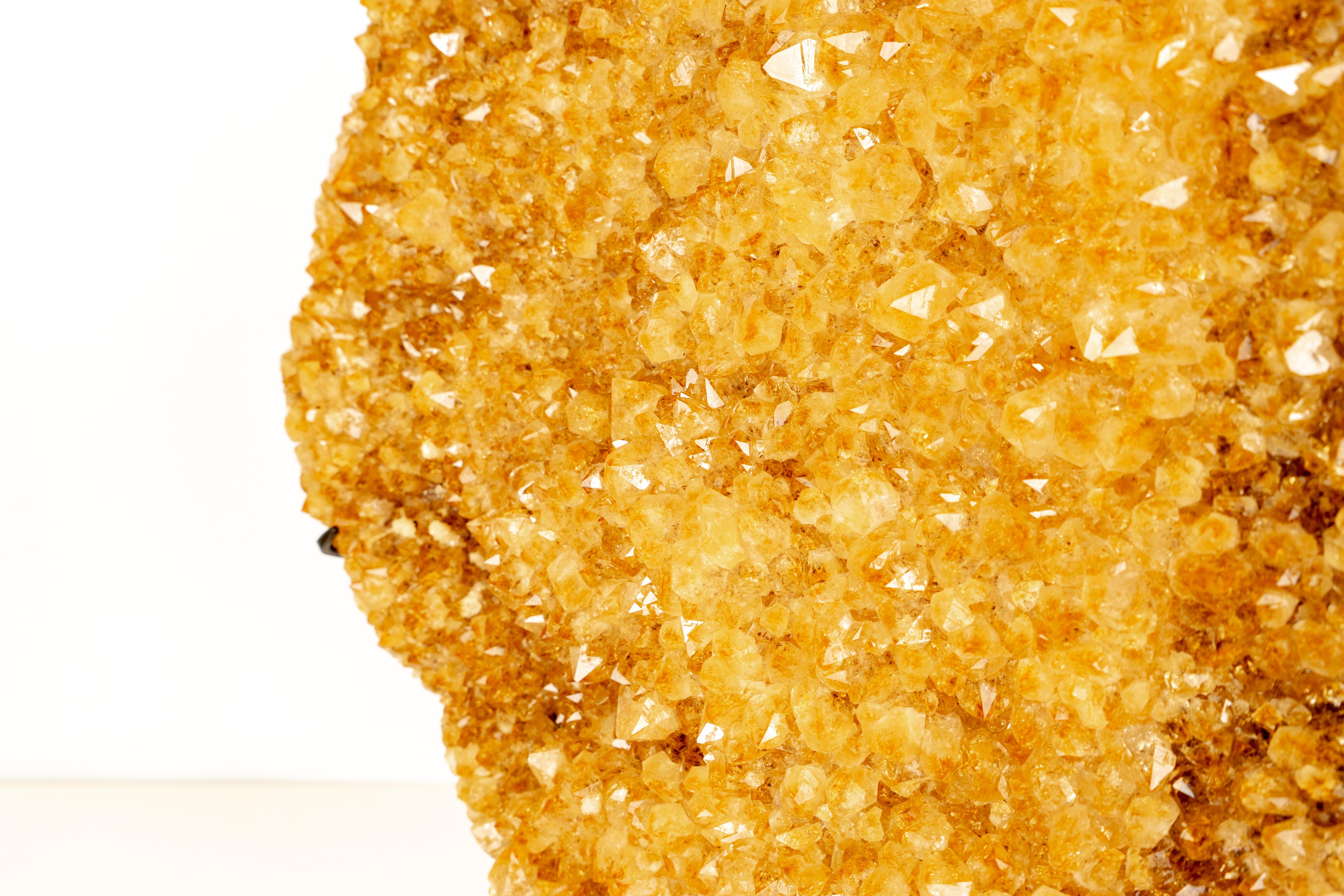 Très grand cœur de citrine en vente 2