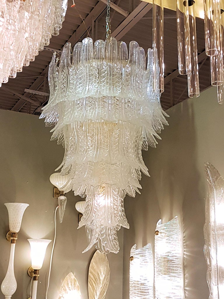 Extra Large Clear Murano Glass Mid-Century Modern ...