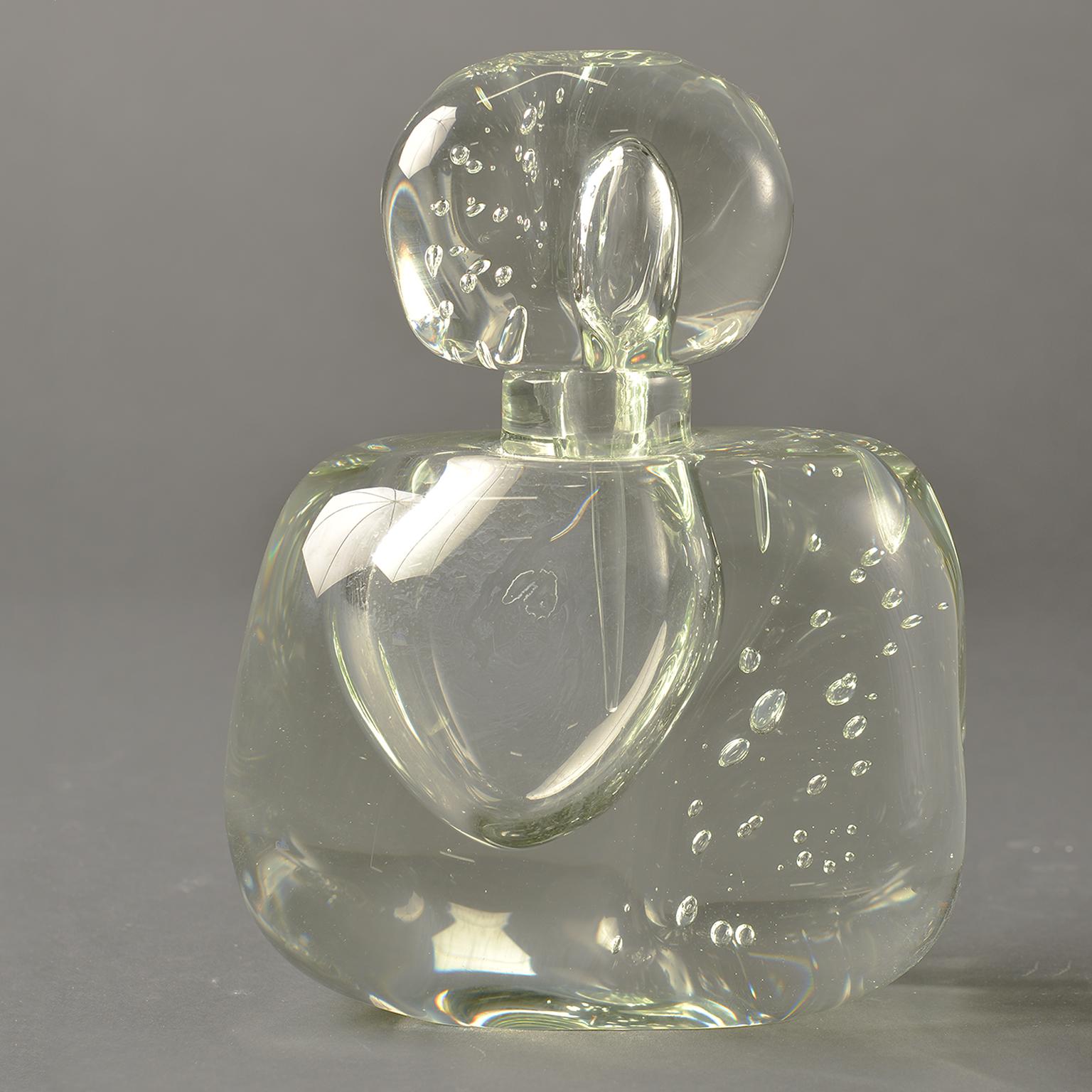 large glass perfume bottles