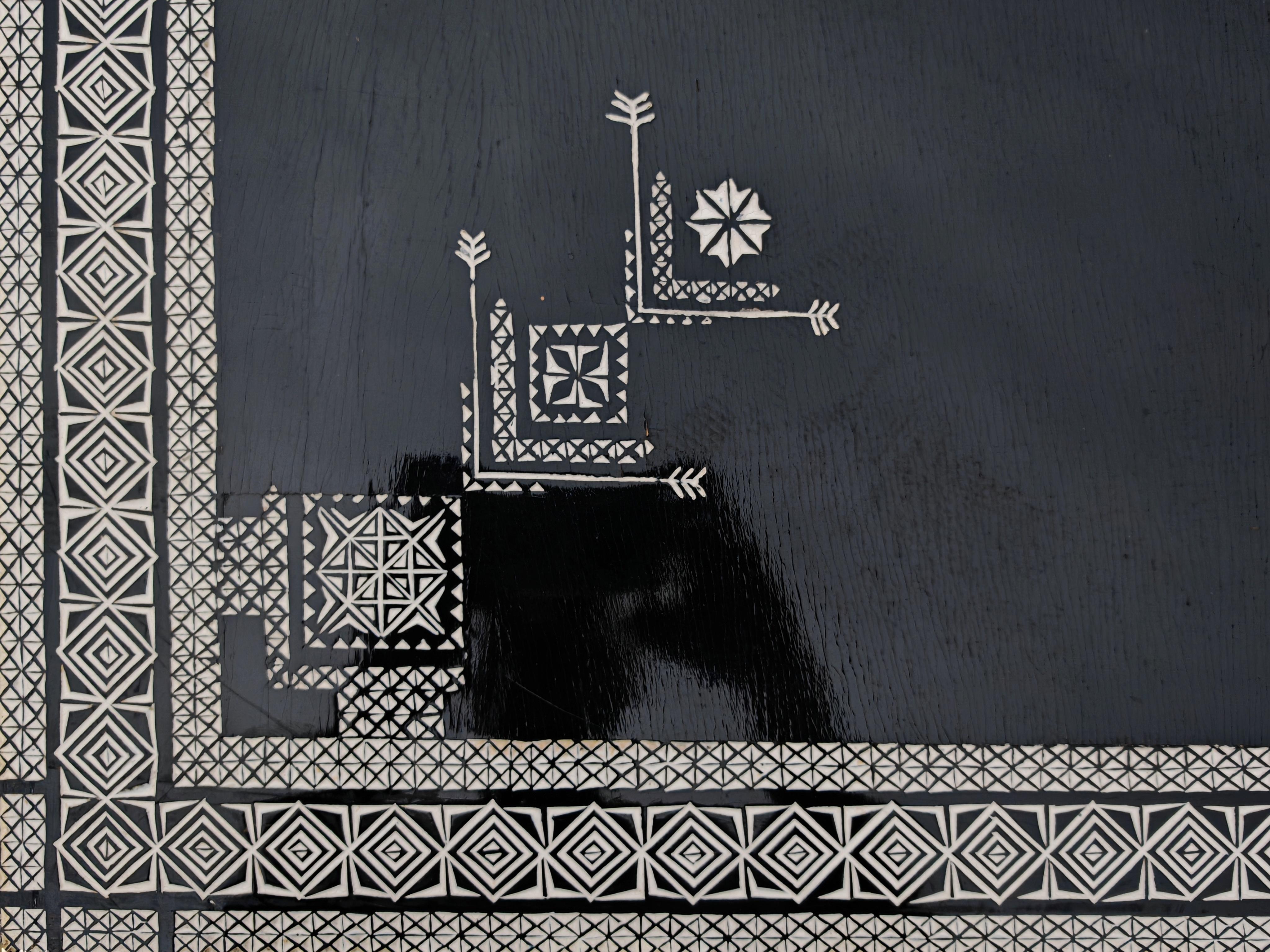 Table basse extra large am designs par Ettore Zaccari en chêne laqué noir en vente 2