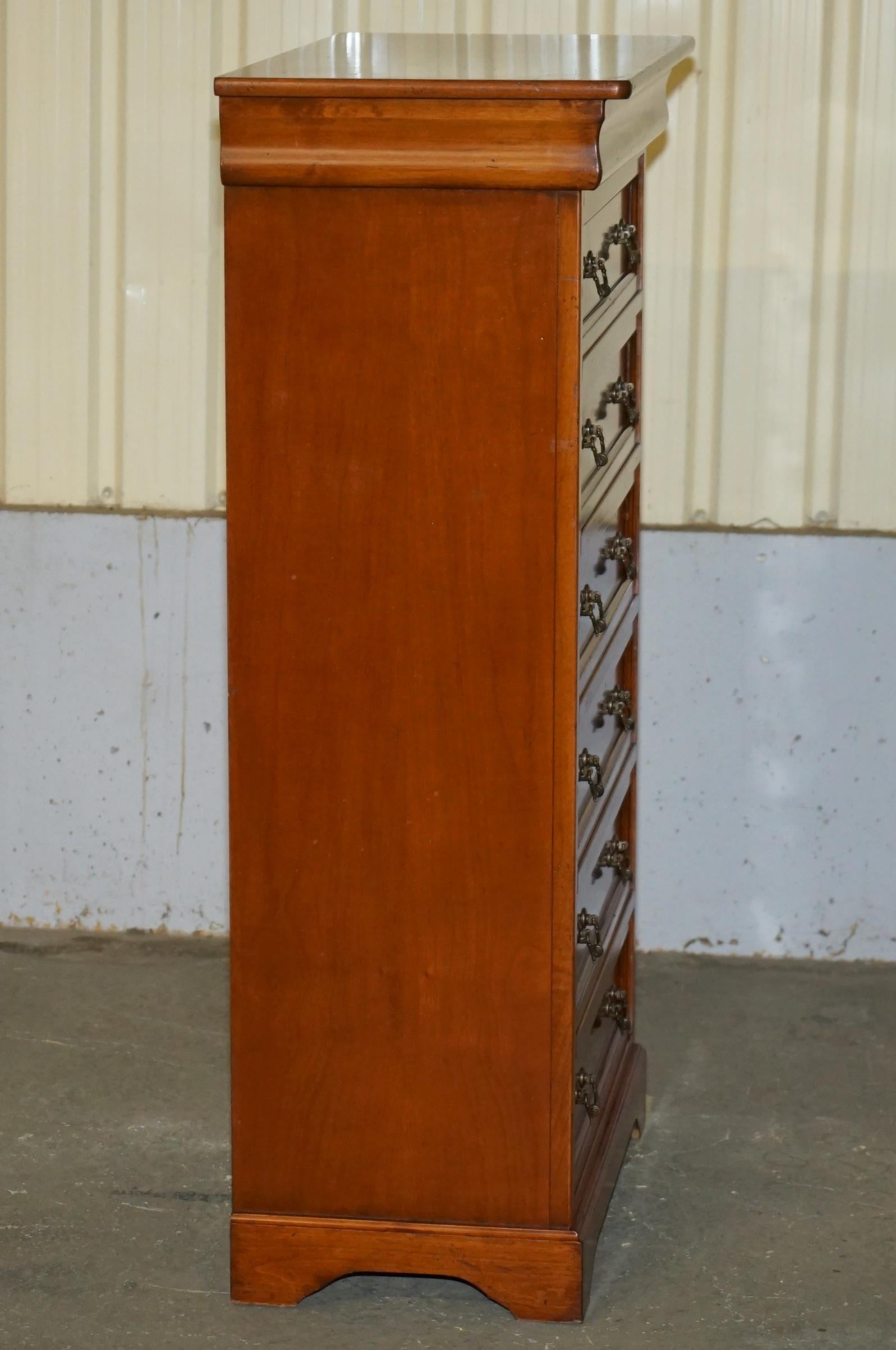 EXTRA GRAND CONSORZIO MOBILI TALLBOY DRAWERs IN CHERRY WOOD, HUGE STORAGE en vente 2